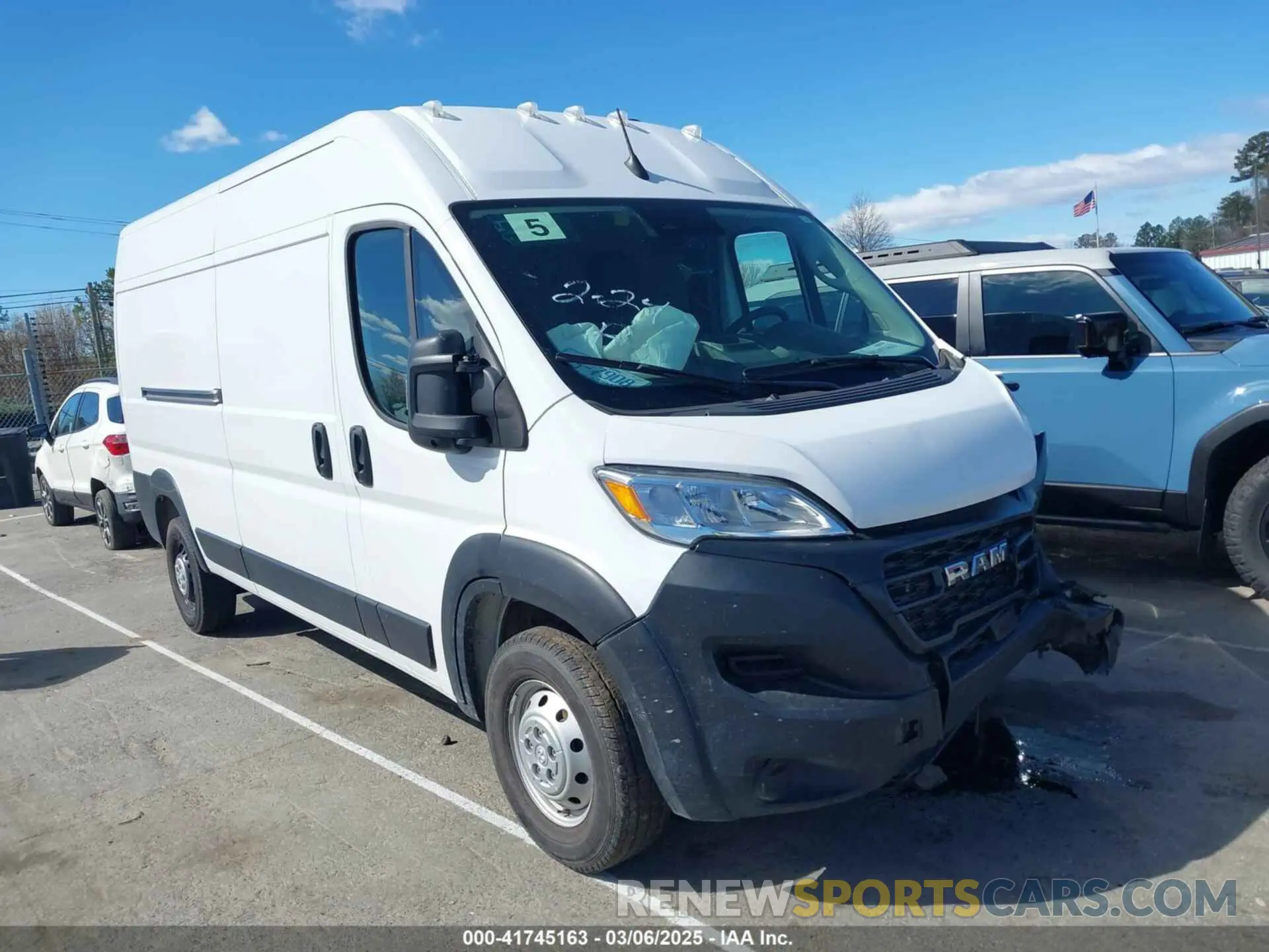 1 fotografías del automóvil dañado 3C6LRVDG4PE598853 RAM PROMASTER 2500 2023