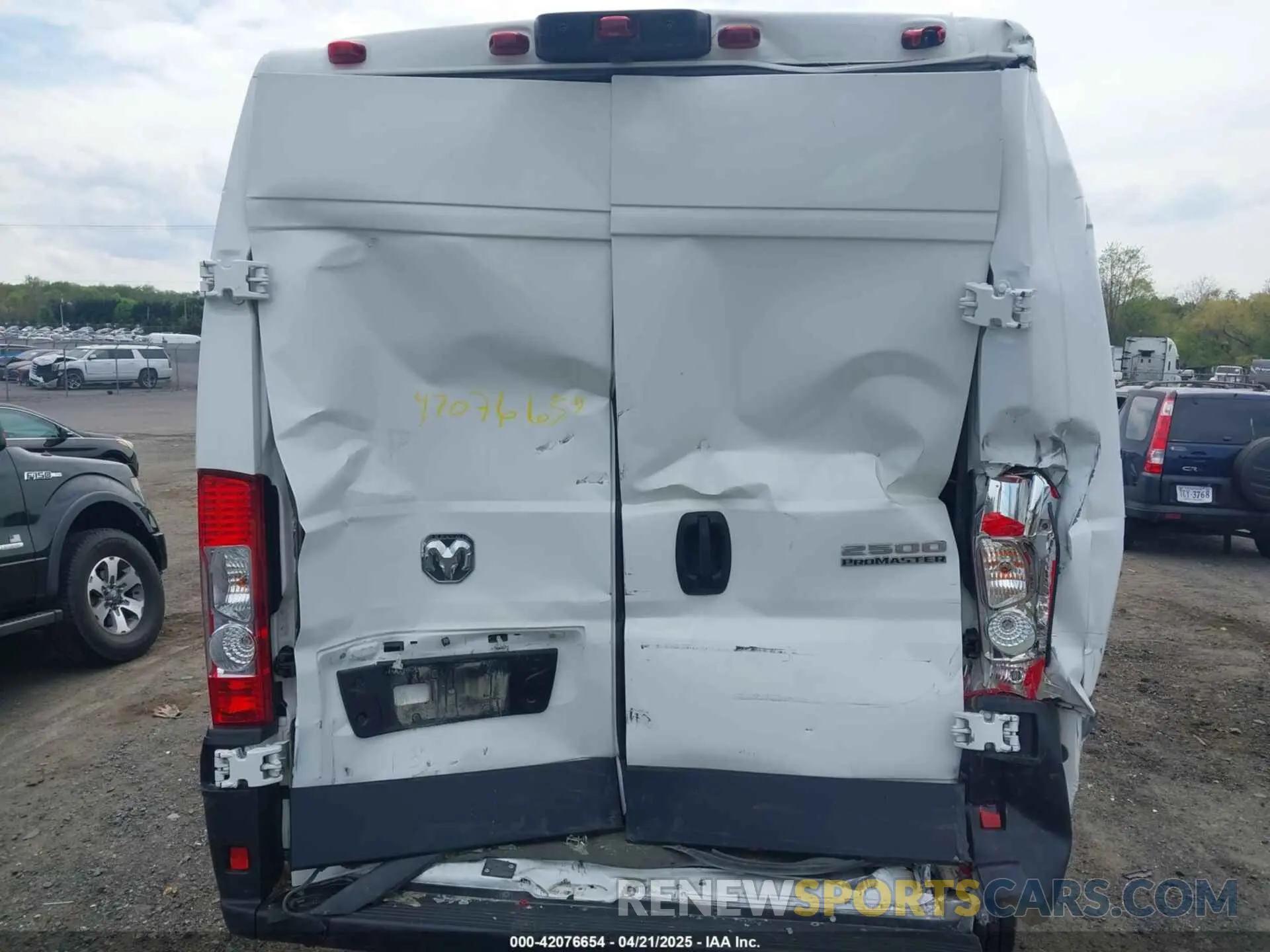 6 fotografías del automóvil dañado 3C6LRVDG5PE572066 RAM PROMASTER 2500 2023