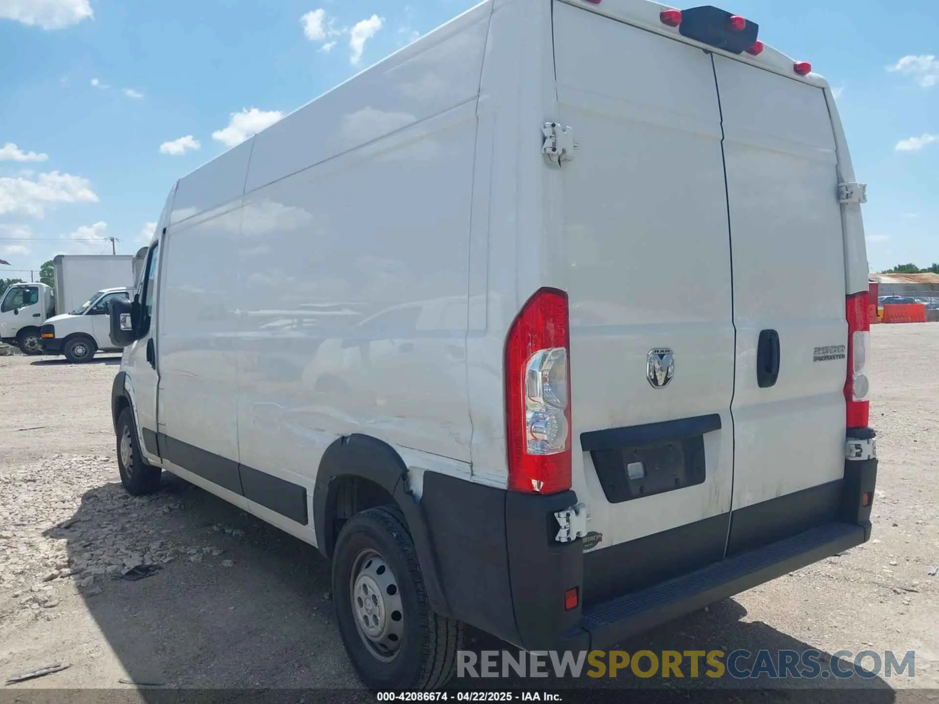 3 fotografías del automóvil dañado 3C6LRVDG9PE571678 RAM PROMASTER 2500 2023