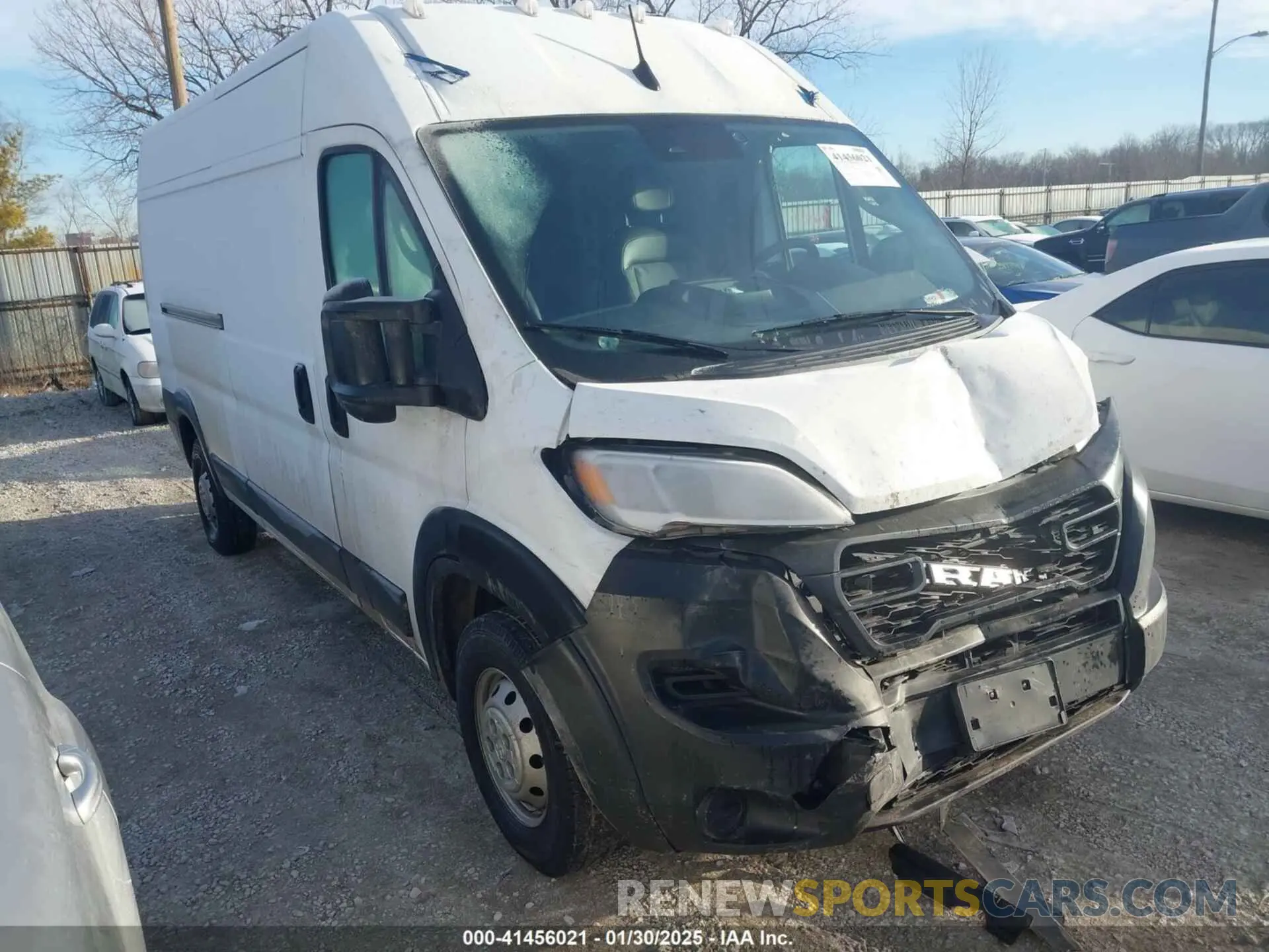 1 fotografías del automóvil dañado 3C6LRVDGXPE549446 RAM PROMASTER 2500 2023