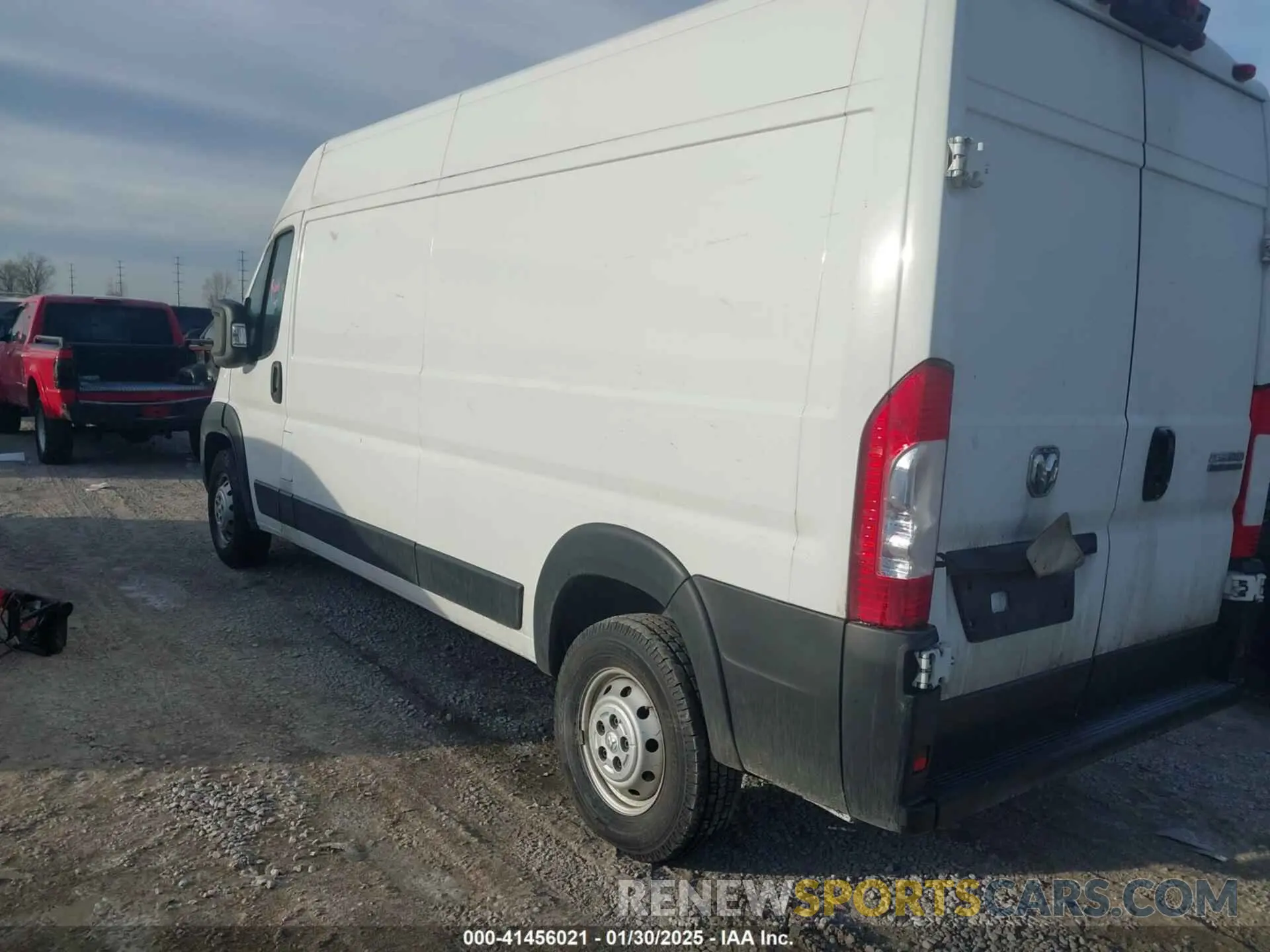 3 fotografías del automóvil dañado 3C6LRVDGXPE549446 RAM PROMASTER 2500 2023