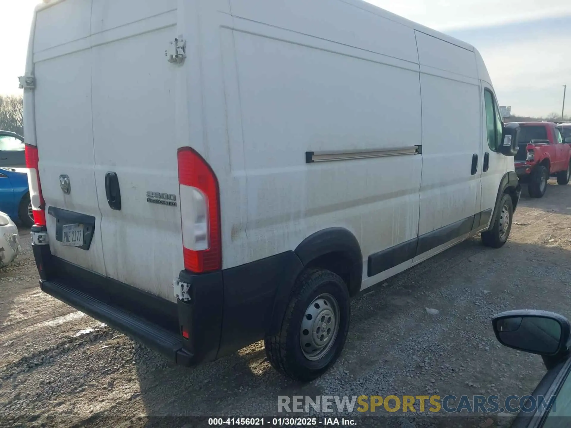 4 fotografías del automóvil dañado 3C6LRVDGXPE549446 RAM PROMASTER 2500 2023