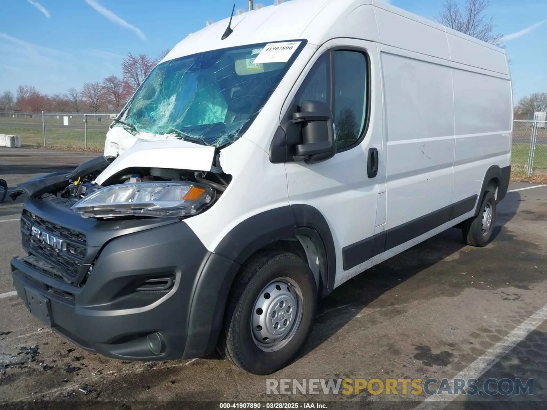 2 fotografías del automóvil dañado 3C6LRVDGXPE577649 RAM PROMASTER 2500 2023