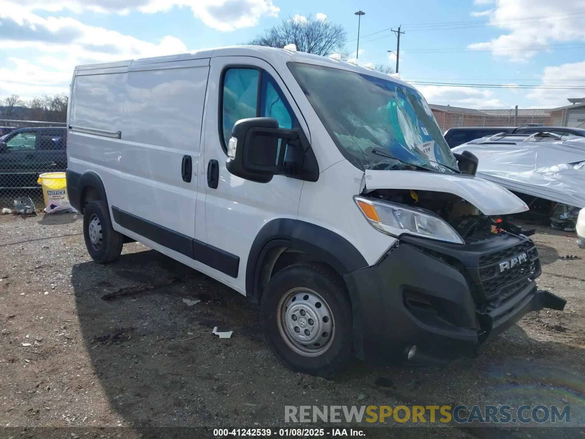 1 fotografías del automóvil dañado 3C6LRVVG4PE596583 RAM PROMASTER 2500 2023