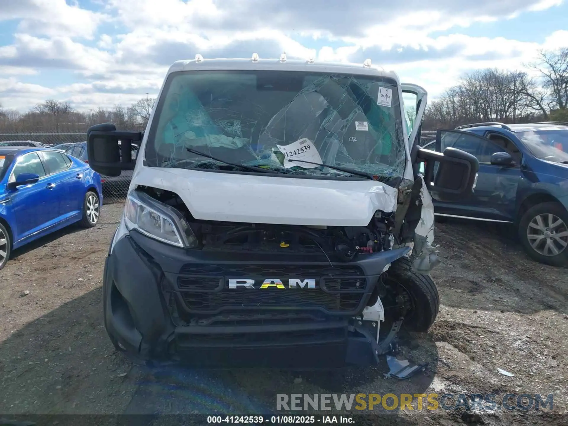 12 fotografías del automóvil dañado 3C6LRVVG4PE596583 RAM PROMASTER 2500 2023