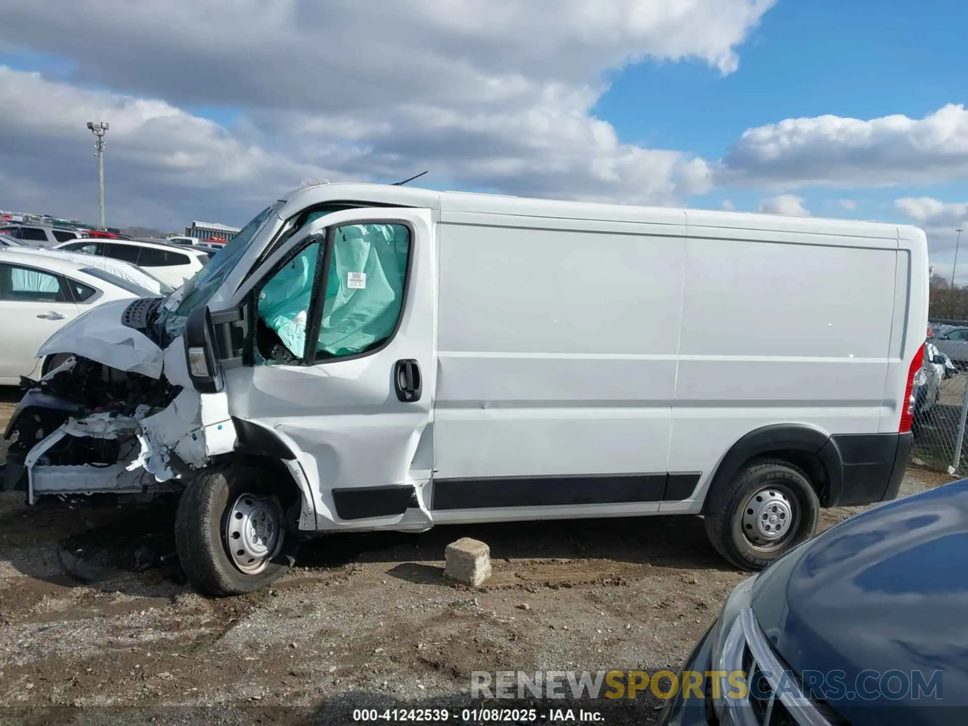 14 fotografías del automóvil dañado 3C6LRVVG4PE596583 RAM PROMASTER 2500 2023