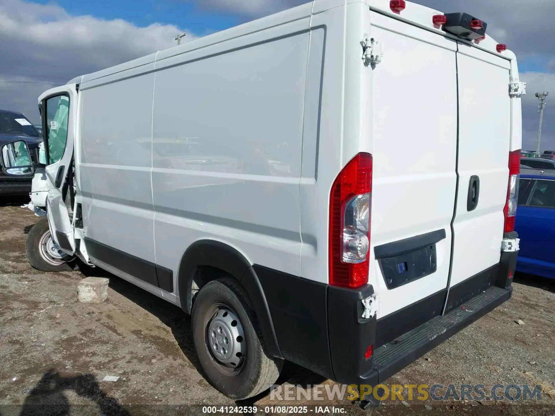 3 fotografías del automóvil dañado 3C6LRVVG4PE596583 RAM PROMASTER 2500 2023