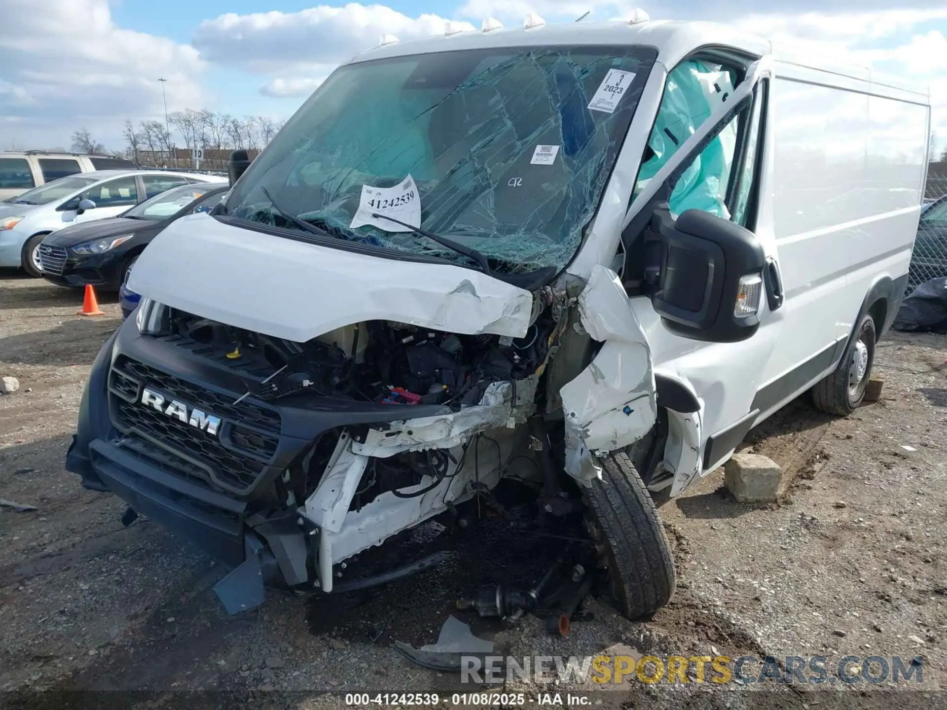 6 fotografías del automóvil dañado 3C6LRVVG4PE596583 RAM PROMASTER 2500 2023