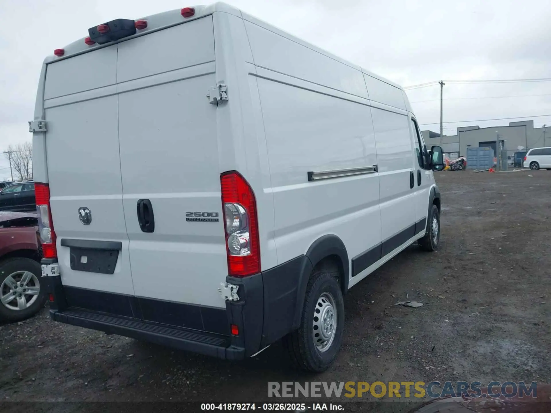 4 fotografías del automóvil dañado 3C6LRVDG3RE136772 RAM PROMASTER 2500 2024