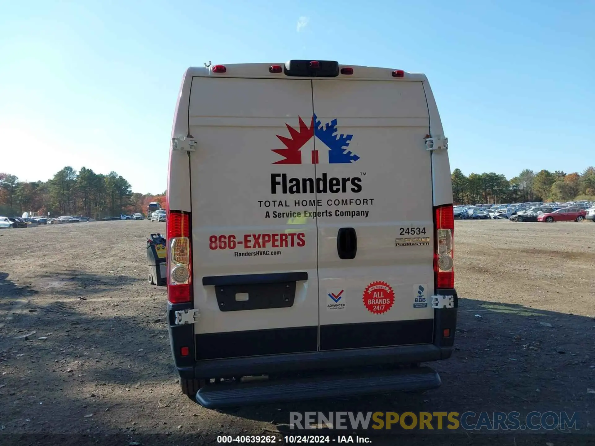 16 fotografías del automóvil dañado 3C6LRVDG6RE125555 RAM PROMASTER 2500 2024