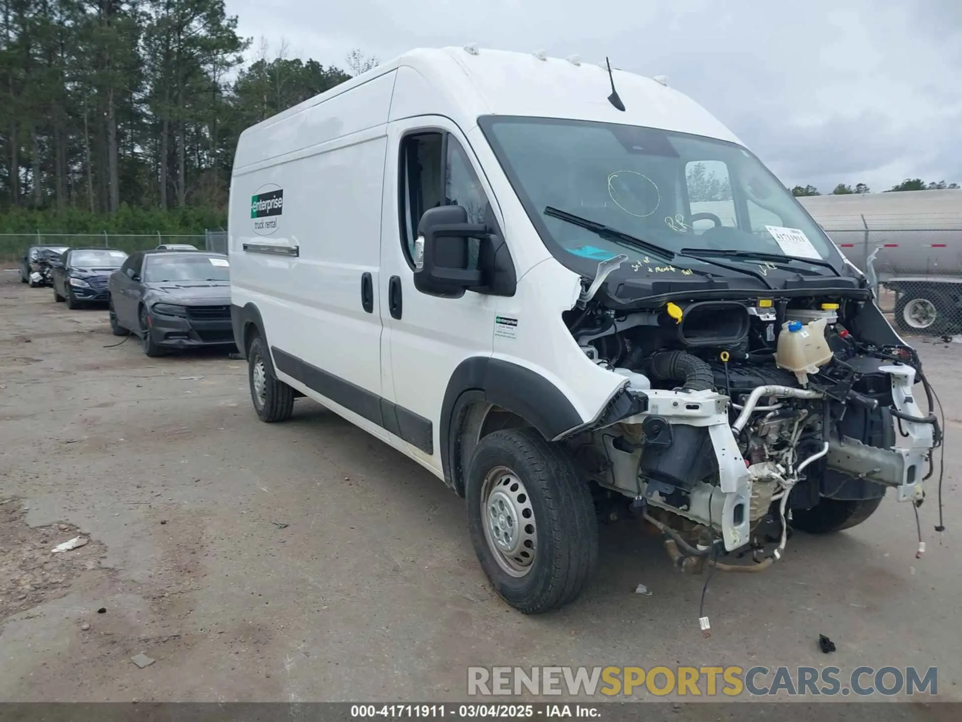 1 fotografías del automóvil dañado 3C6LRVDG7RE132224 RAM PROMASTER 2500 2024