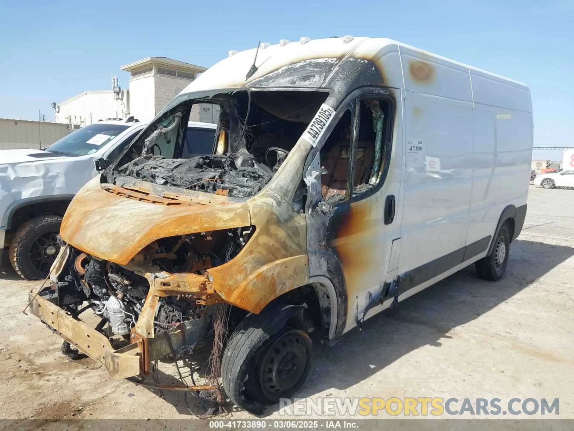 2 fotografías del automóvil dañado 3C6LRVDG0SE511457 RAM PROMASTER 2500 2025