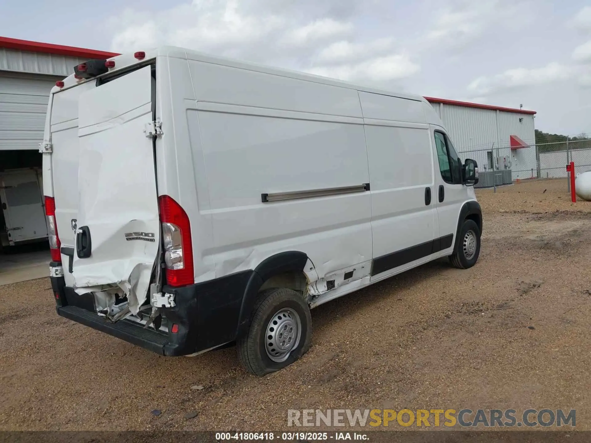 4 fotografías del automóvil dañado 3C6LRVDGXSE507545 RAM PROMASTER 2500 2025