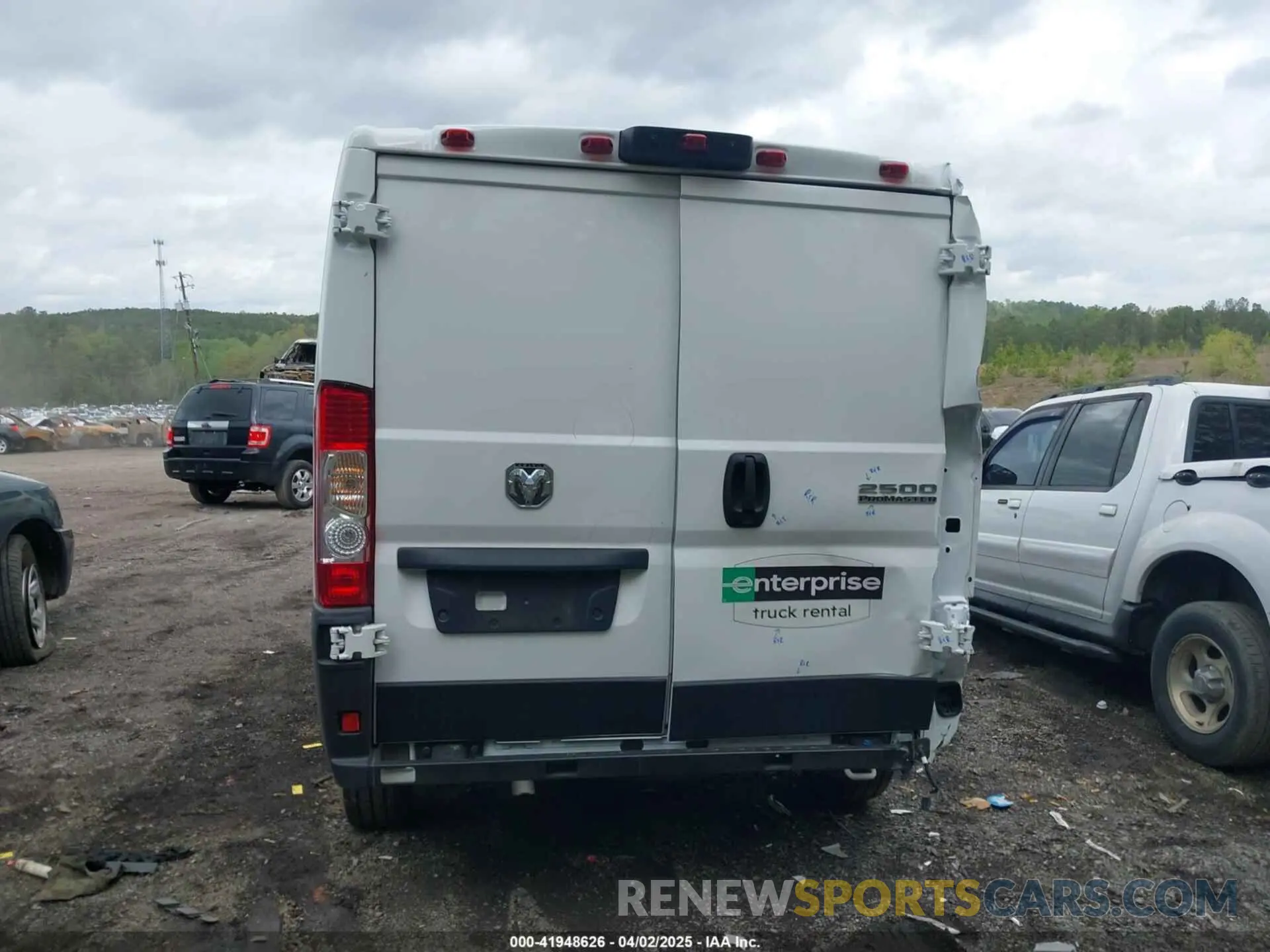 6 fotografías del automóvil dañado 3C6LRVVG2SE513404 RAM PROMASTER 2500 2025