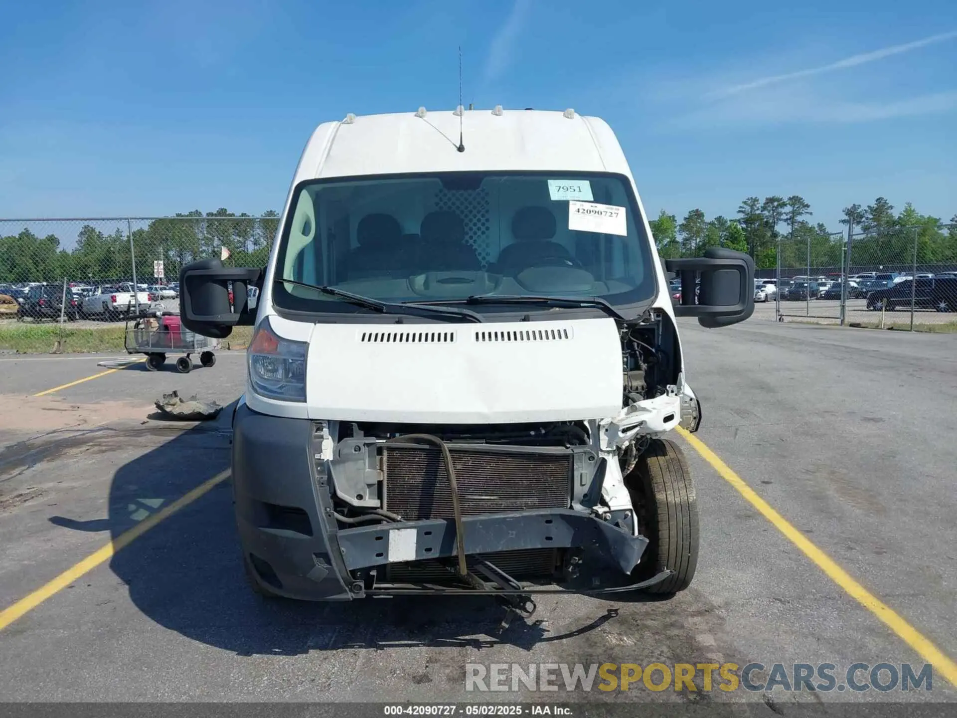 12 fotografías del automóvil dañado 3C6URVJG5KE508028 RAM PROMASTER 3500 2019