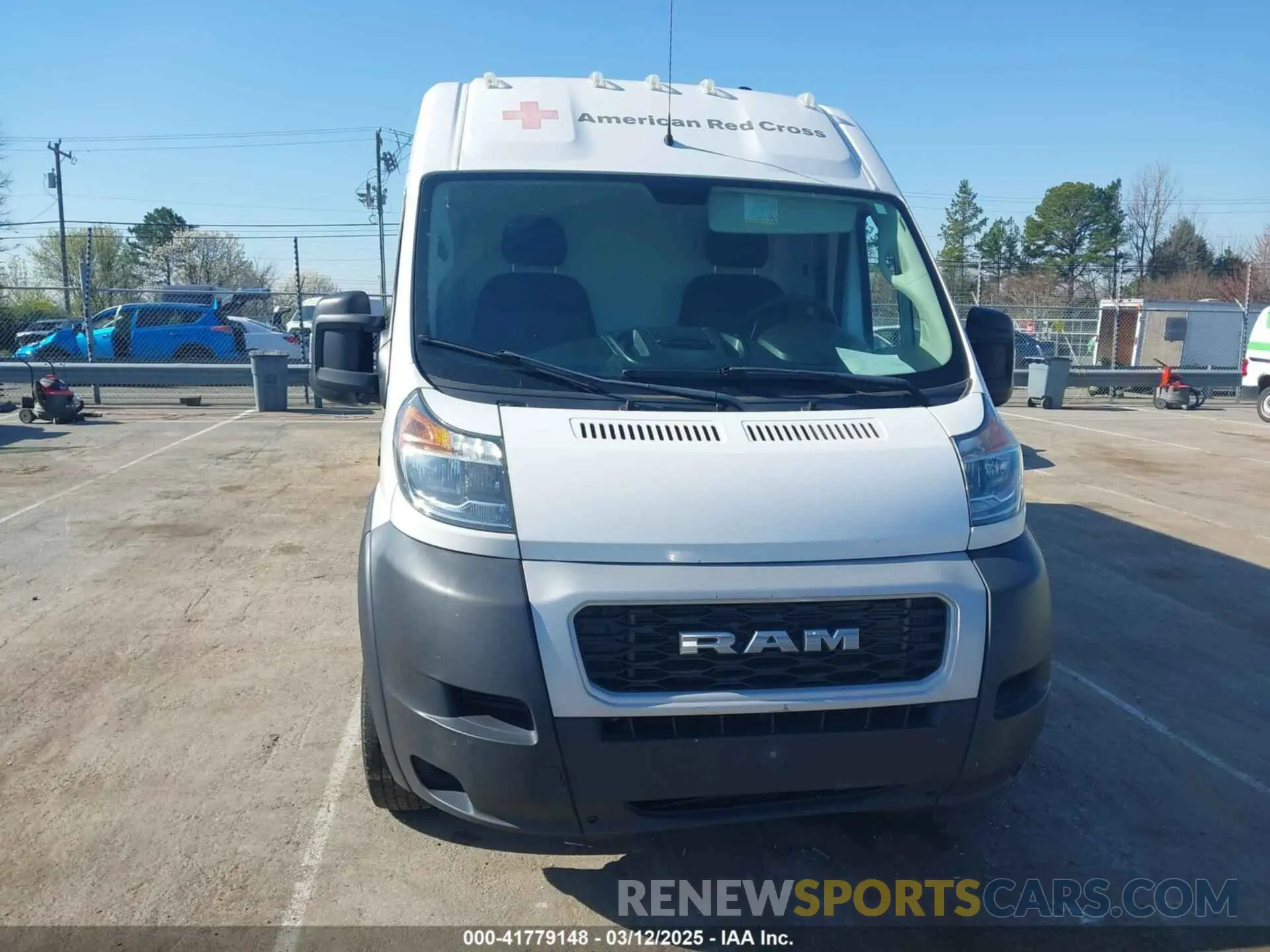 12 fotografías del automóvil dañado 3C6URVJG6KE560302 RAM PROMASTER 3500 2019