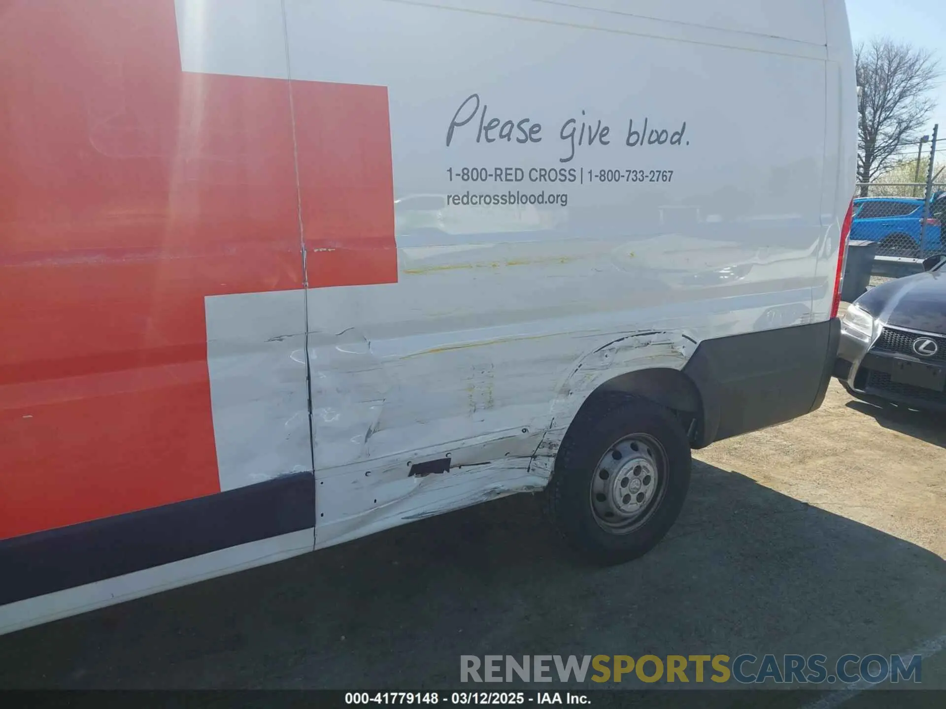 6 fotografías del automóvil dañado 3C6URVJG6KE560302 RAM PROMASTER 3500 2019