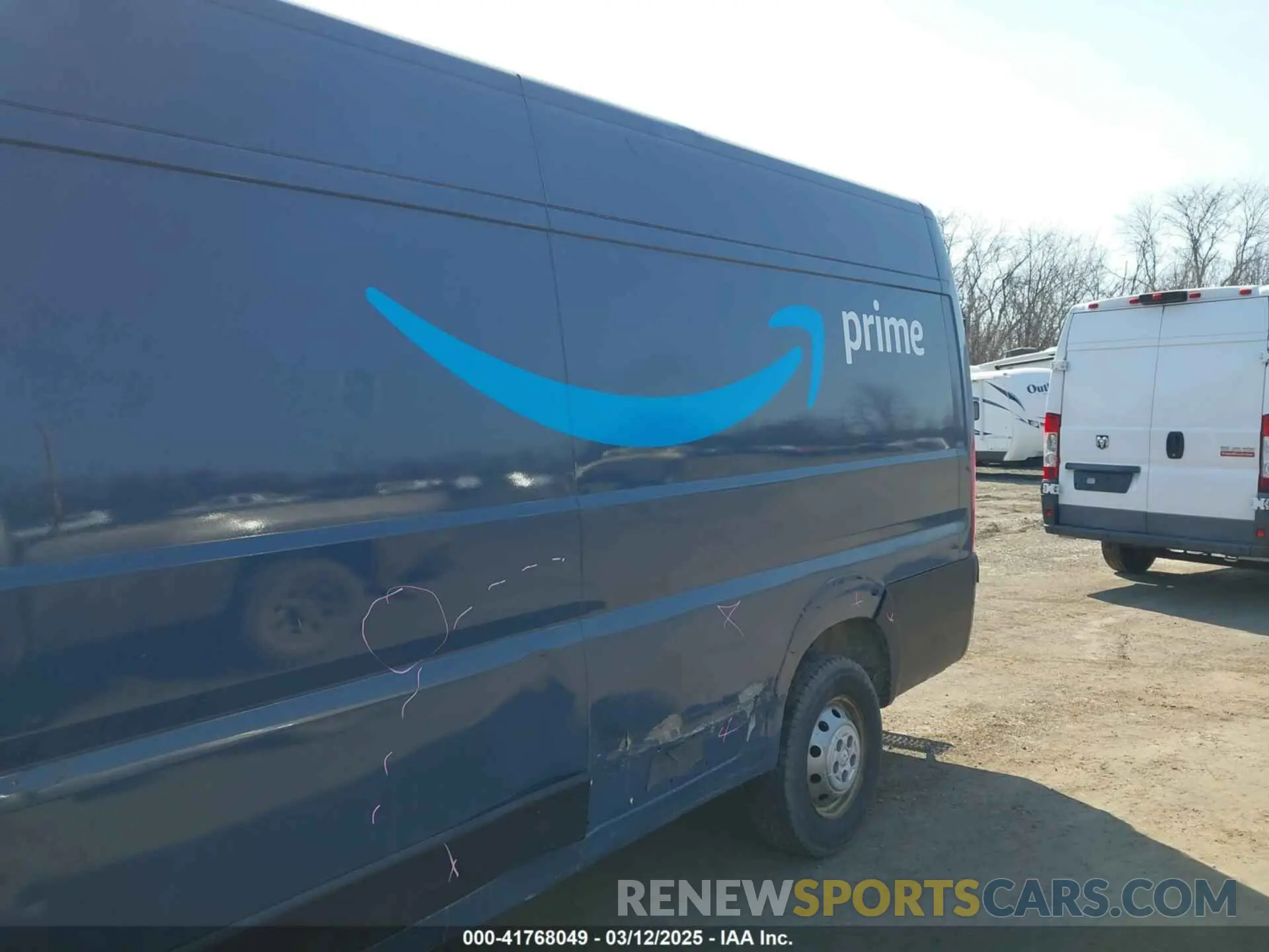6 fotografías del automóvil dañado 3C6URVJG6KE564284 RAM PROMASTER 3500 2019