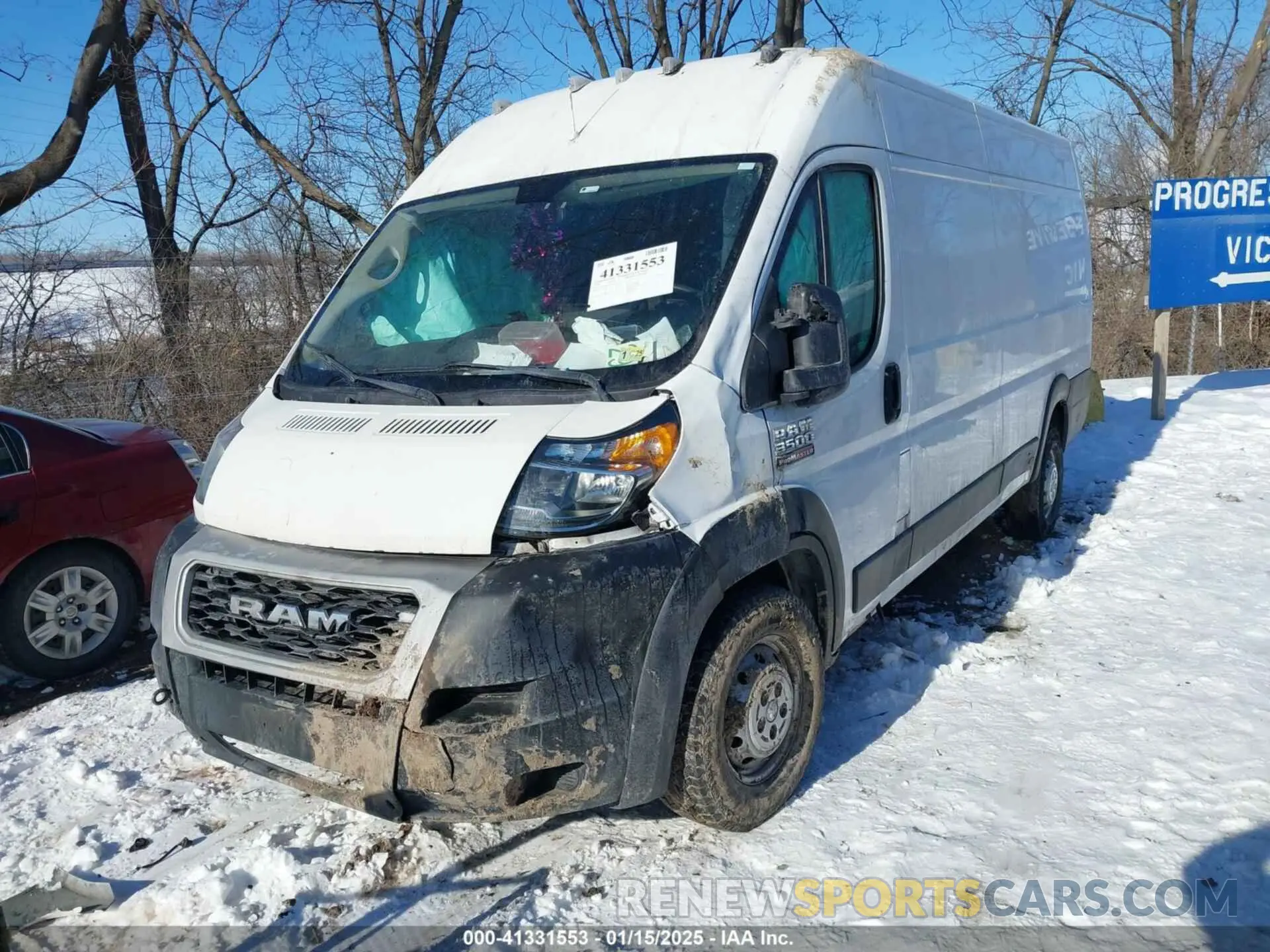2 fotografías del automóvil dañado 3C6URVJGXLE122352 RAM PROMASTER 3500 2020