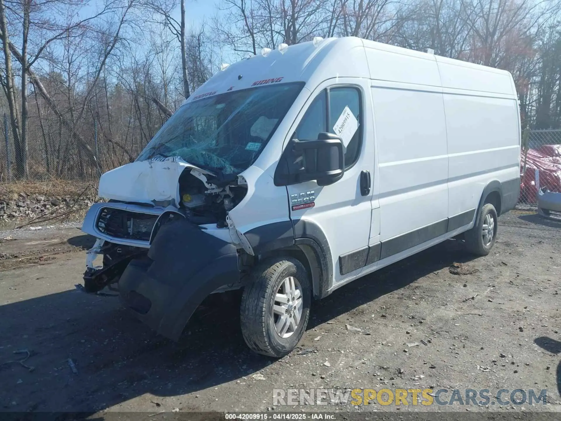 2 fotografías del automóvil dañado 3C6MRVJG5ME511742 RAM PROMASTER 3500 2021
