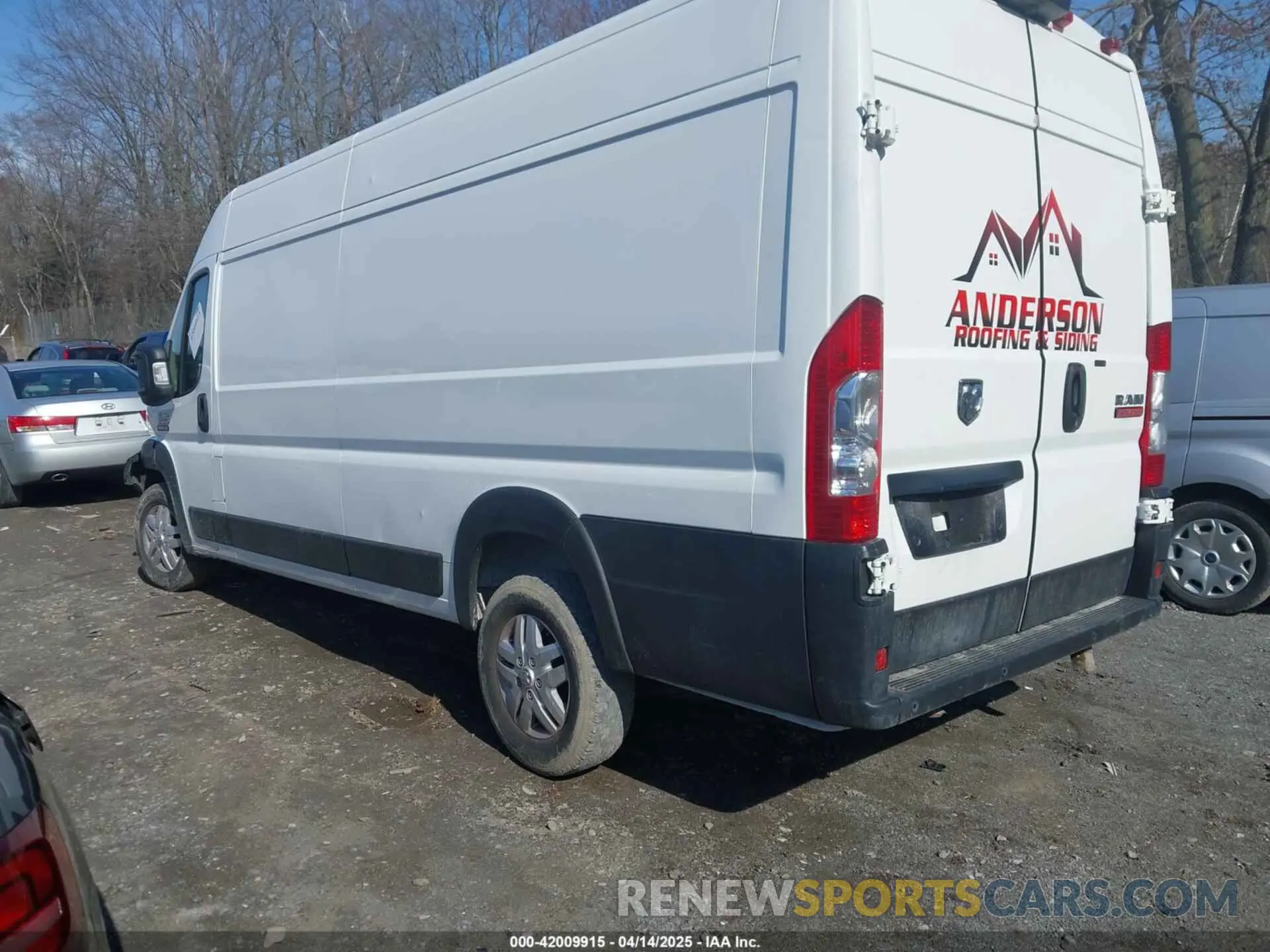 3 fotografías del automóvil dañado 3C6MRVJG5ME511742 RAM PROMASTER 3500 2021
