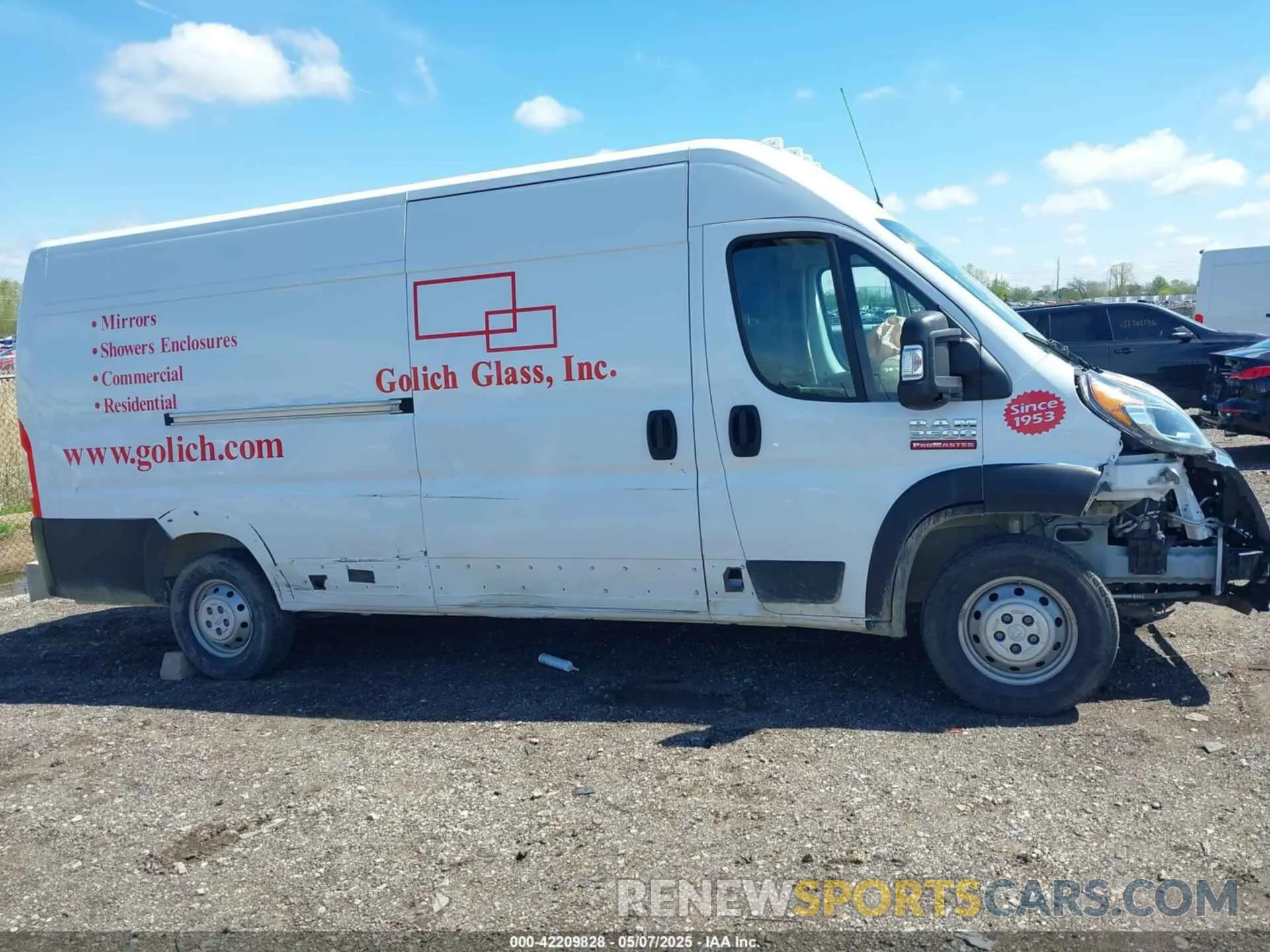 12 fotografías del automóvil dañado 3C6MRVJG6ME566765 RAM PROMASTER 3500 2021