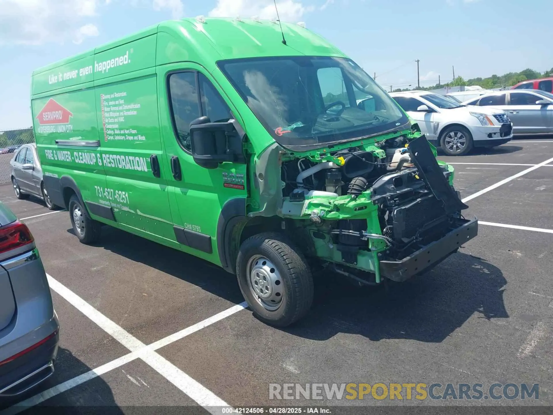 1 fotografías del automóvil dañado 3C6MRVJG7ME545200 RAM PROMASTER 3500 2021