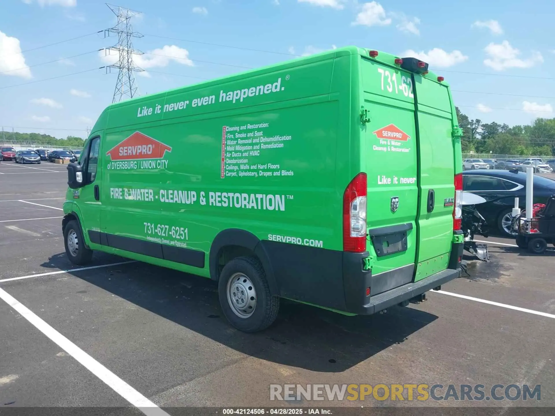 14 fotografías del automóvil dañado 3C6MRVJG7ME545200 RAM PROMASTER 3500 2021