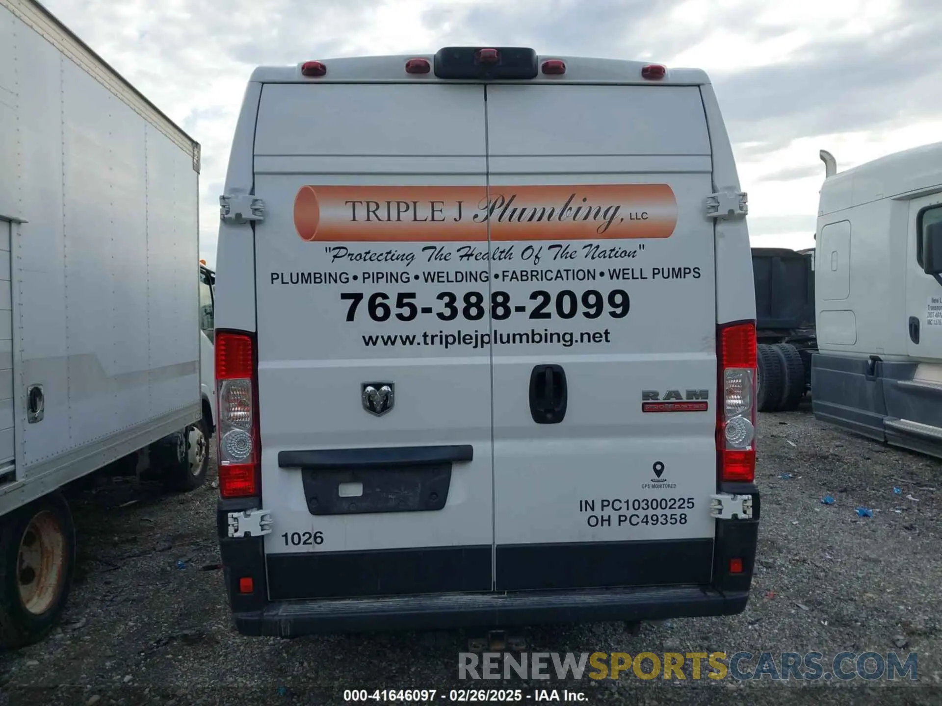16 fotografías del automóvil dañado 3C6MRVJG9NE121583 RAM PROMASTER 3500 2022