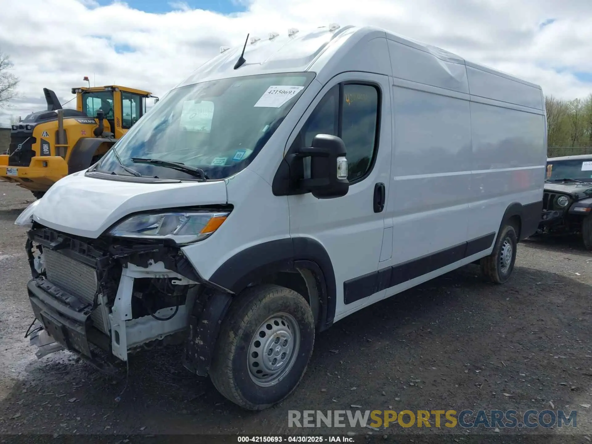 2 fotografías del automóvil dañado 3C6MRVJG3SE504821 RAM PROMASTER 3500 2025
