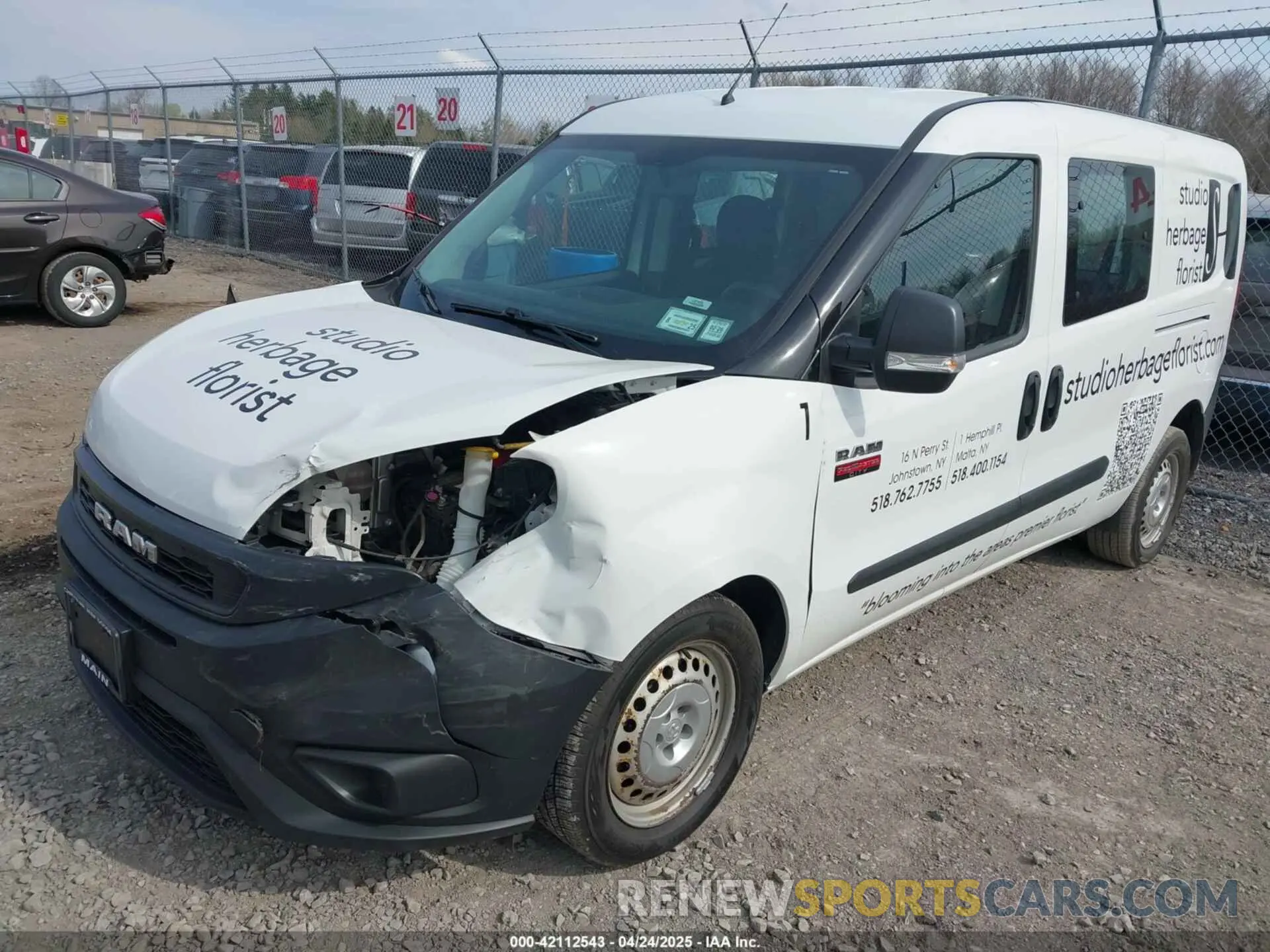 2 fotografías del automóvil dañado ZFBHRFAB8K6N55261 RAM PROMASTER CITY 2019