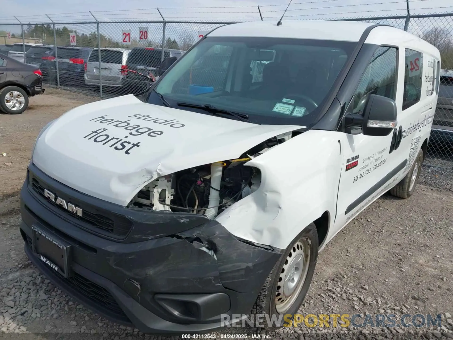 6 fotografías del automóvil dañado ZFBHRFAB8K6N55261 RAM PROMASTER CITY 2019