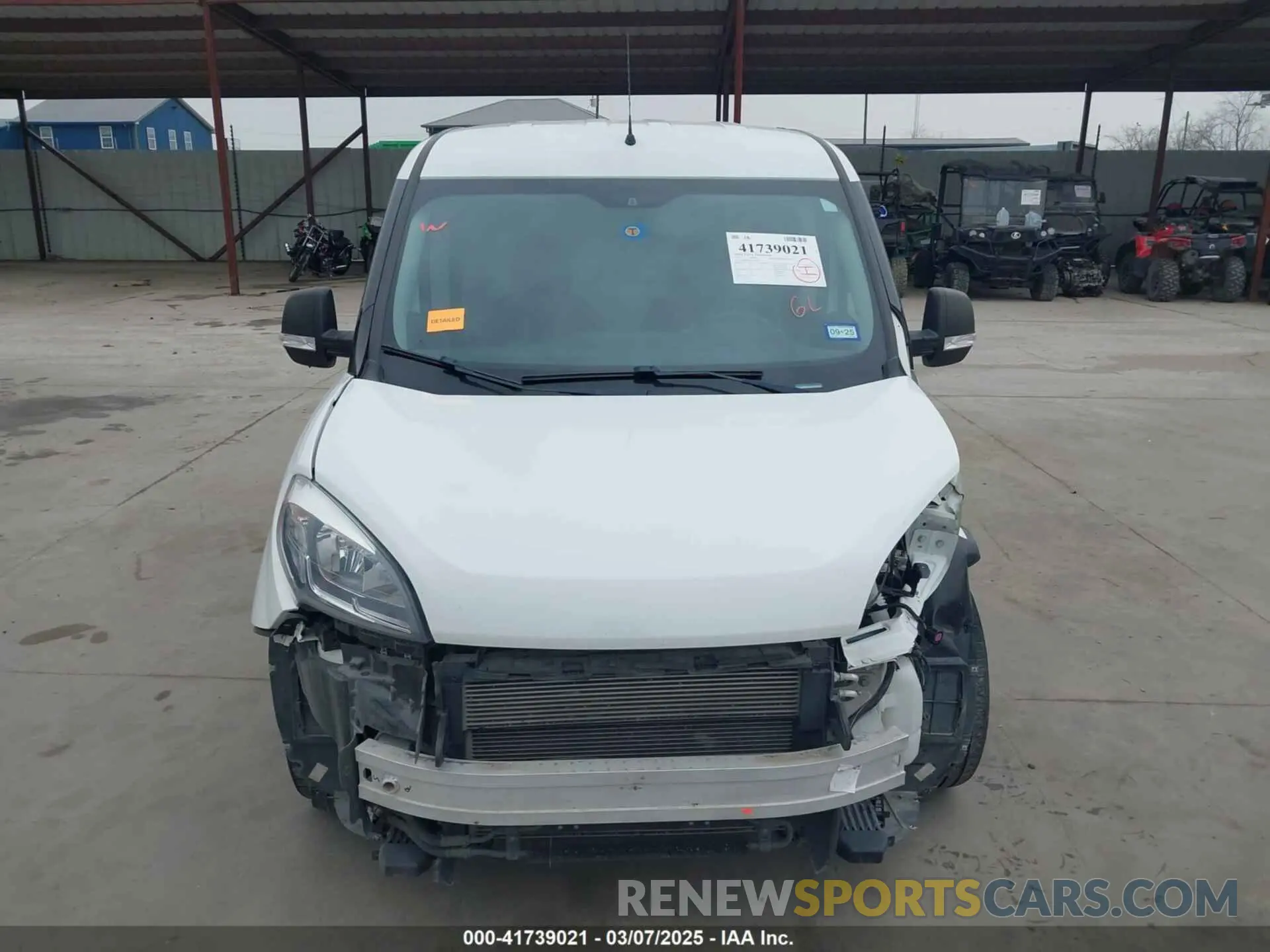13 fotografías del automóvil dañado ZFBHRFAB2L6P38513 RAM PROMASTER CITY 2020