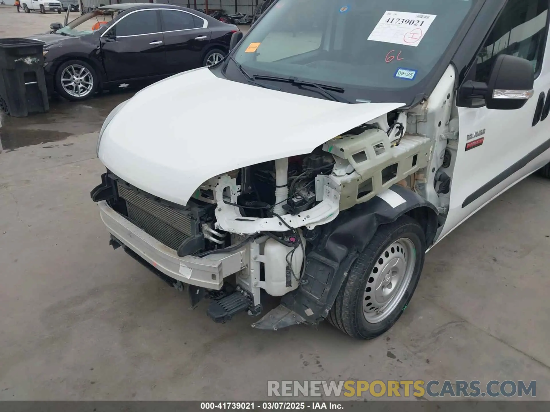 6 fotografías del automóvil dañado ZFBHRFAB2L6P38513 RAM PROMASTER CITY 2020