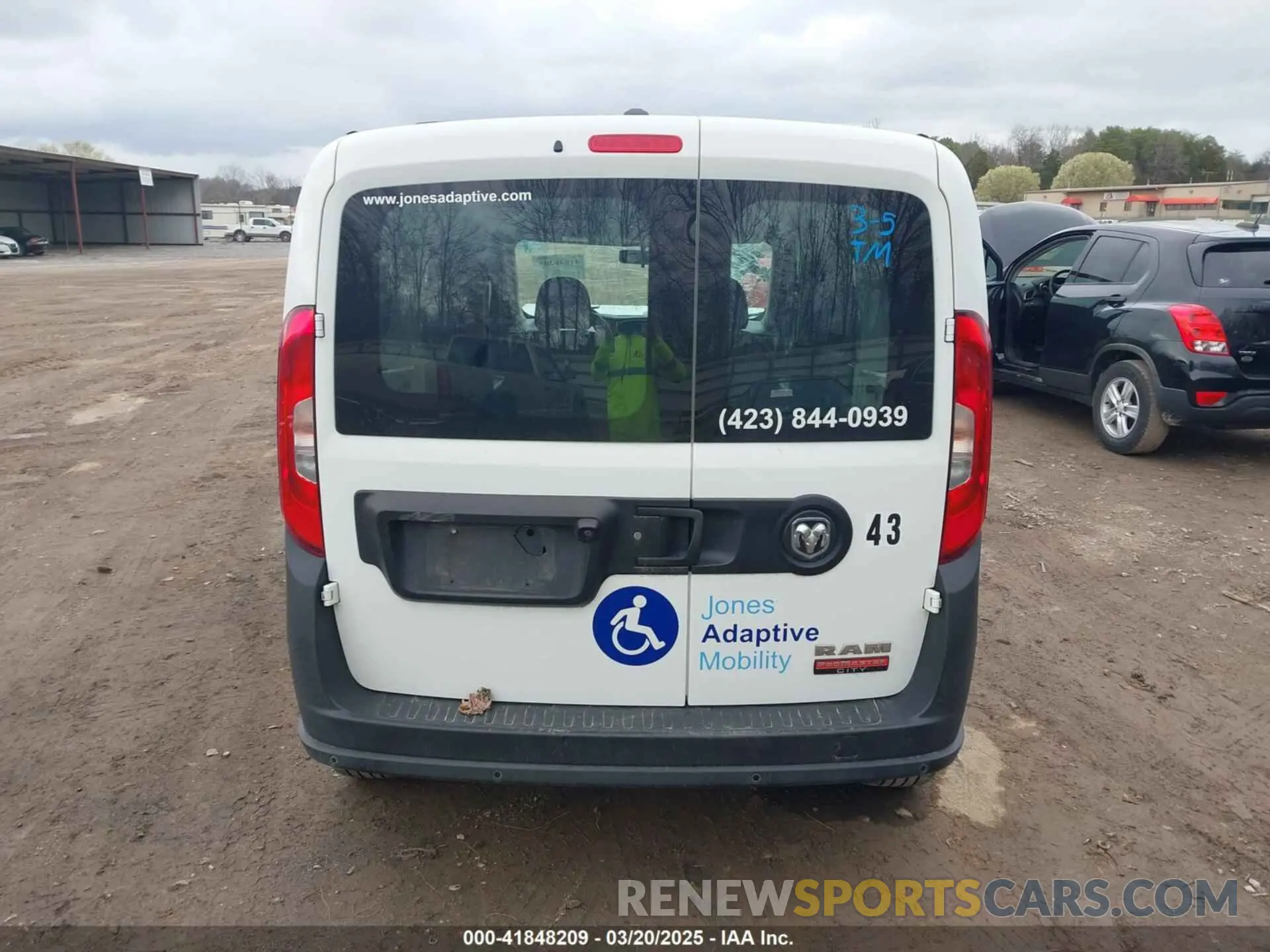 16 fotografías del automóvil dañado ZFBHRFAB6L6S17343 RAM PROMASTER CITY 2020