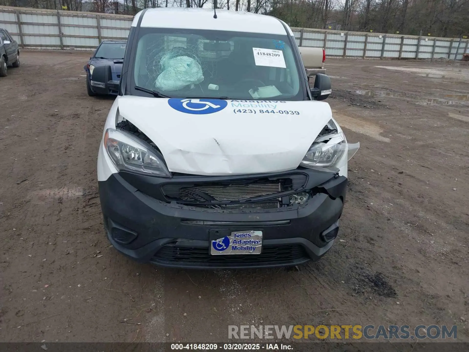 6 fotografías del automóvil dañado ZFBHRFAB6L6S17343 RAM PROMASTER CITY 2020
