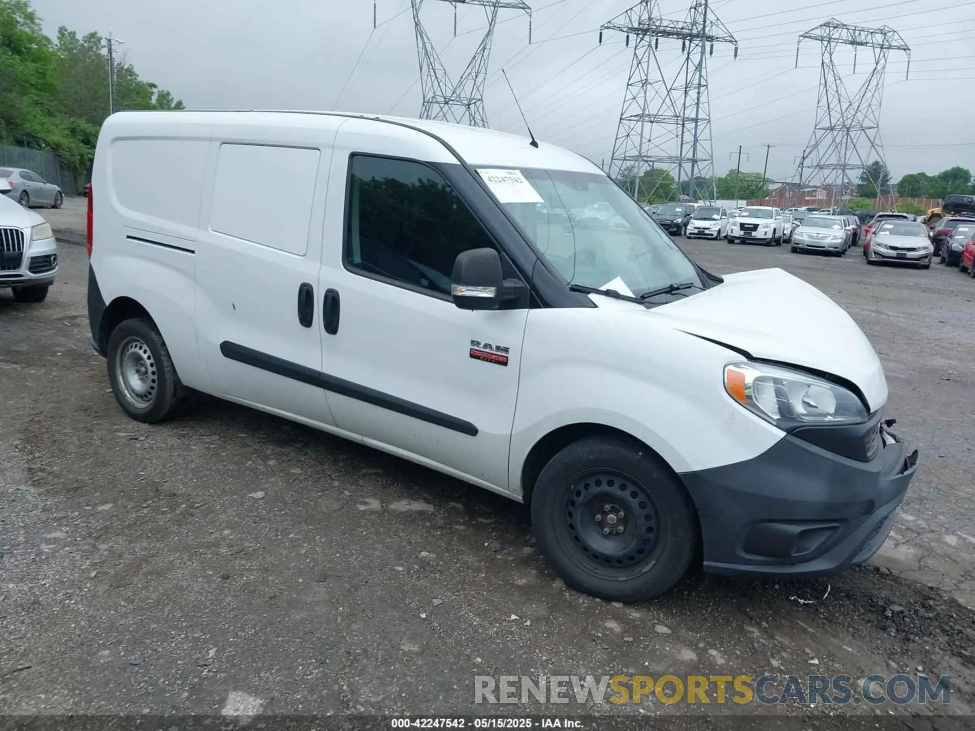 1 fotografías del automóvil dañado ZFBHRFAB7L6R53319 RAM PROMASTER CITY 2020