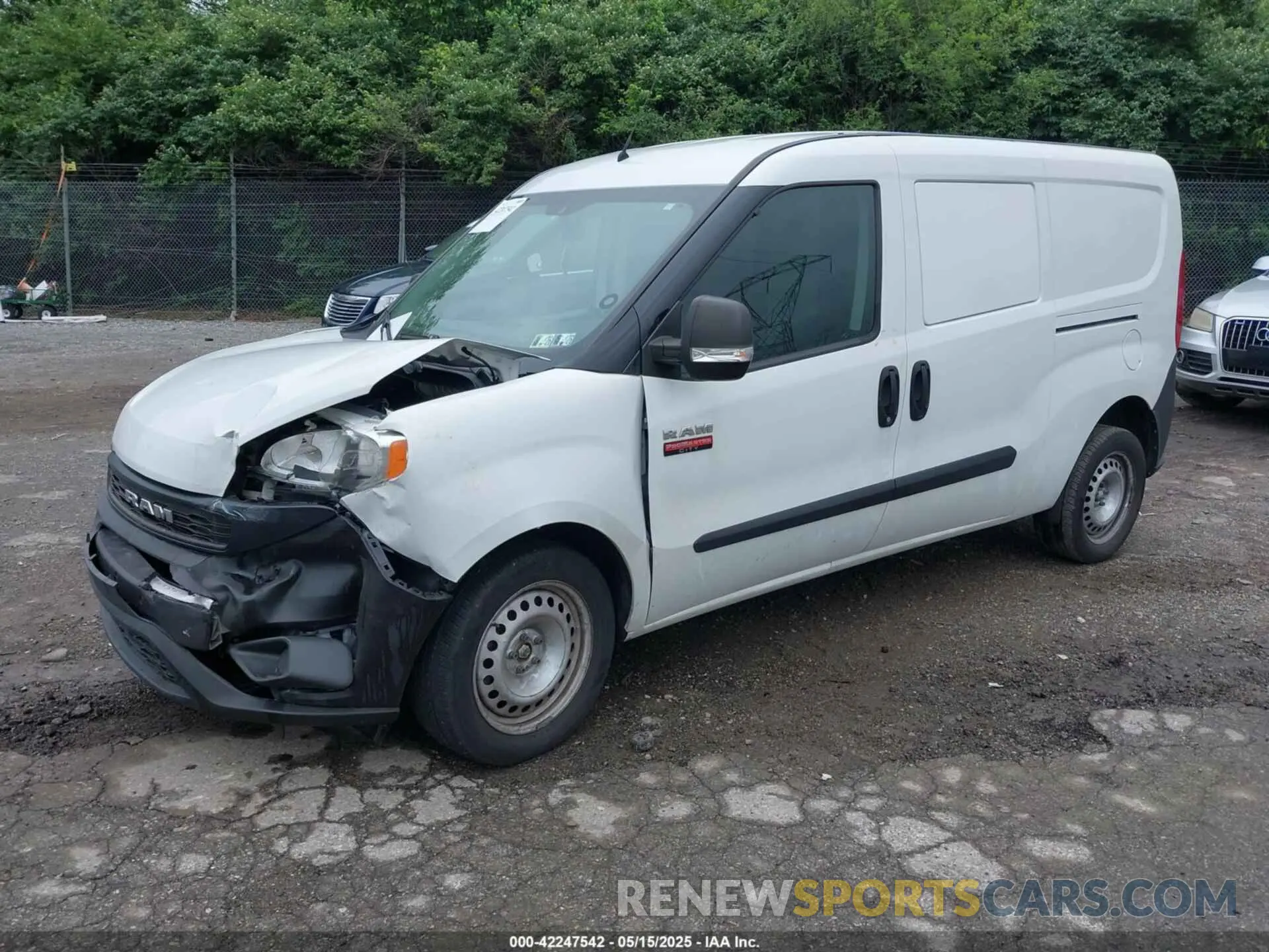 2 fotografías del automóvil dañado ZFBHRFAB7L6R53319 RAM PROMASTER CITY 2020