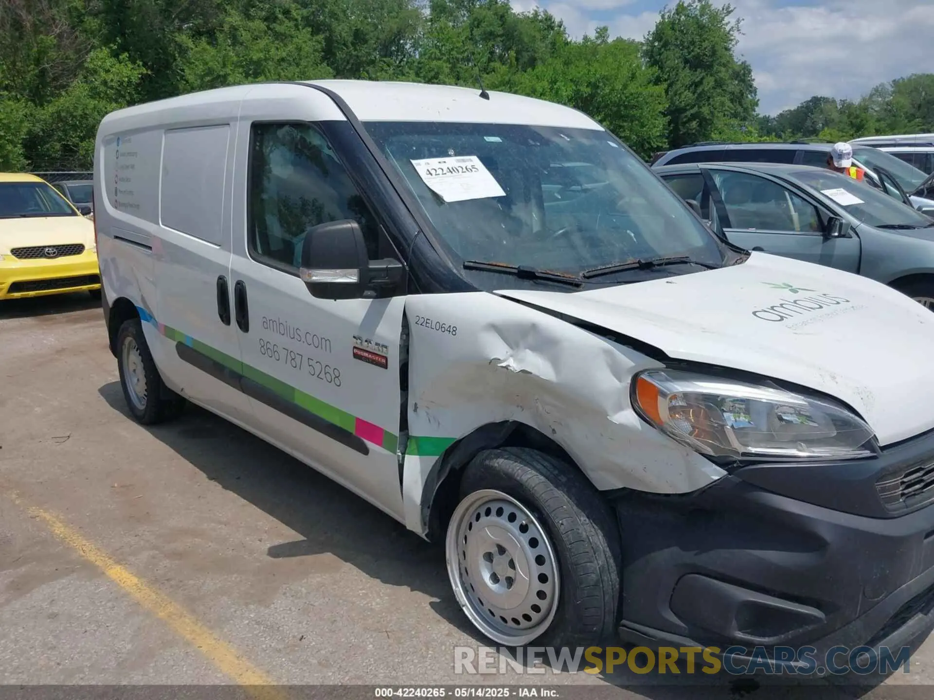 6 fotografías del automóvil dañado ZFBHRFAB0M6S72663 RAM PROMASTER CITY 2021