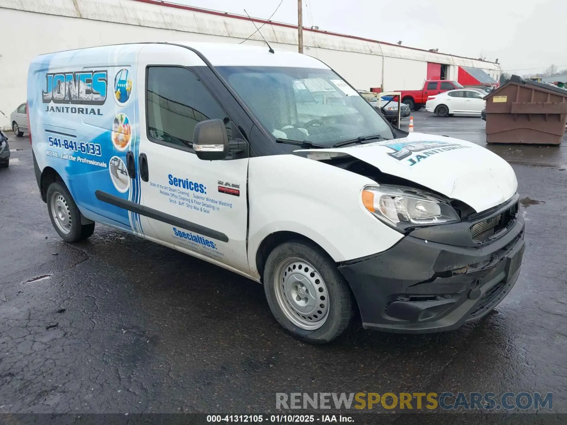 1 fotografías del automóvil dañado ZFBHRFAB2M6T43801 RAM PROMASTER CITY 2021