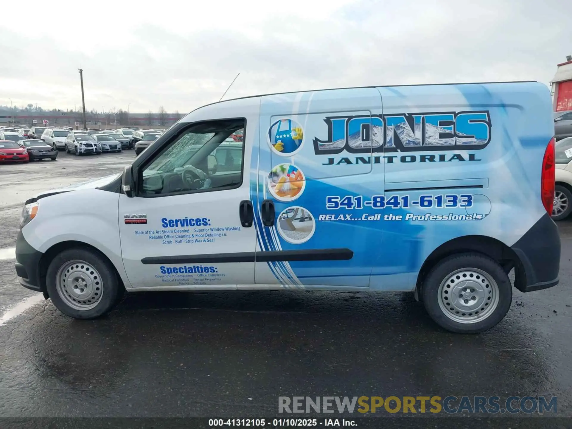 14 fotografías del automóvil dañado ZFBHRFAB2M6T43801 RAM PROMASTER CITY 2021