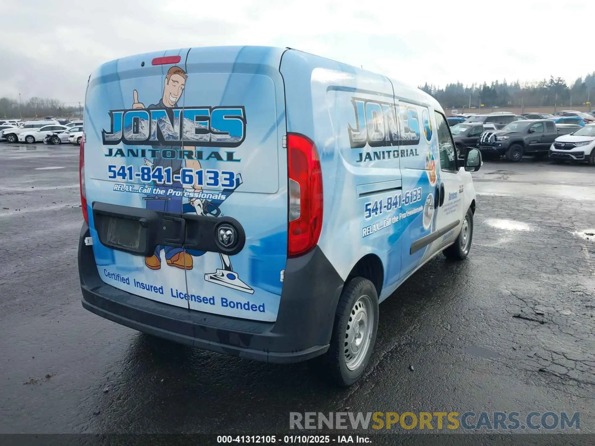 4 fotografías del automóvil dañado ZFBHRFAB2M6T43801 RAM PROMASTER CITY 2021
