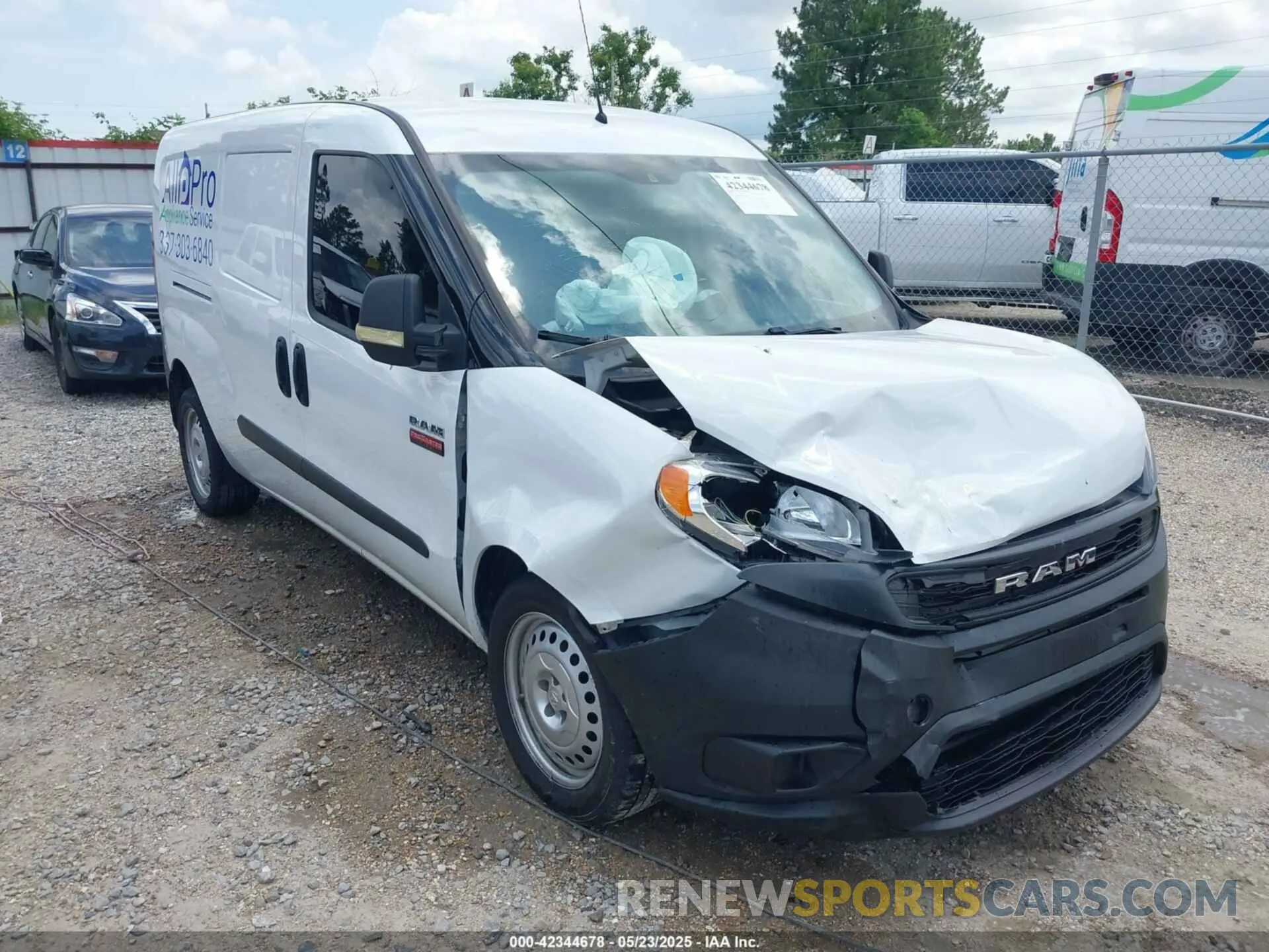 1 fotografías del automóvil dañado ZFBHRFABXM6U80386 RAM PROMASTER CITY 2021