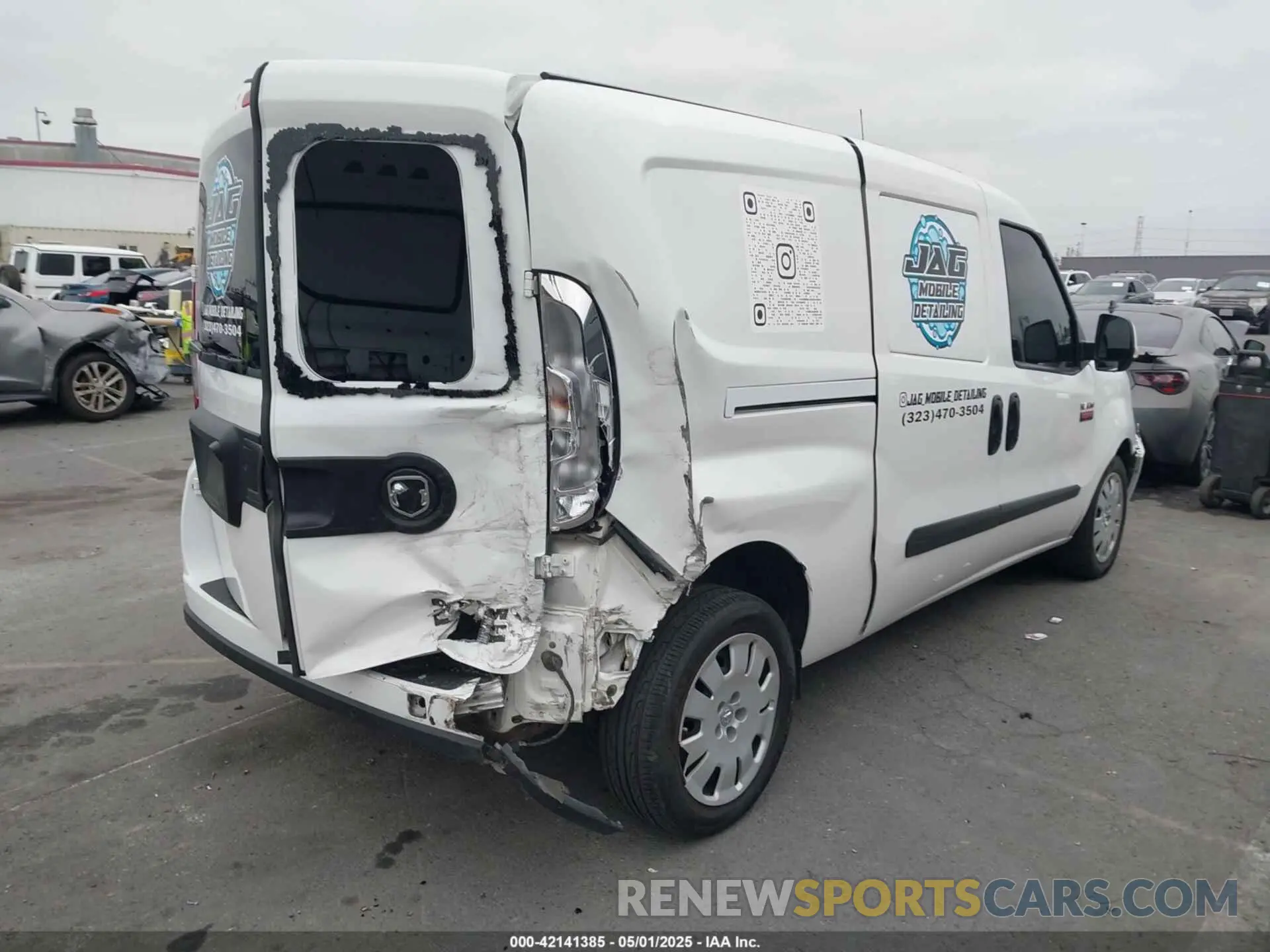 4 fotografías del automóvil dañado ZFBHRFBB0M6T89478 RAM PROMASTER CITY 2021