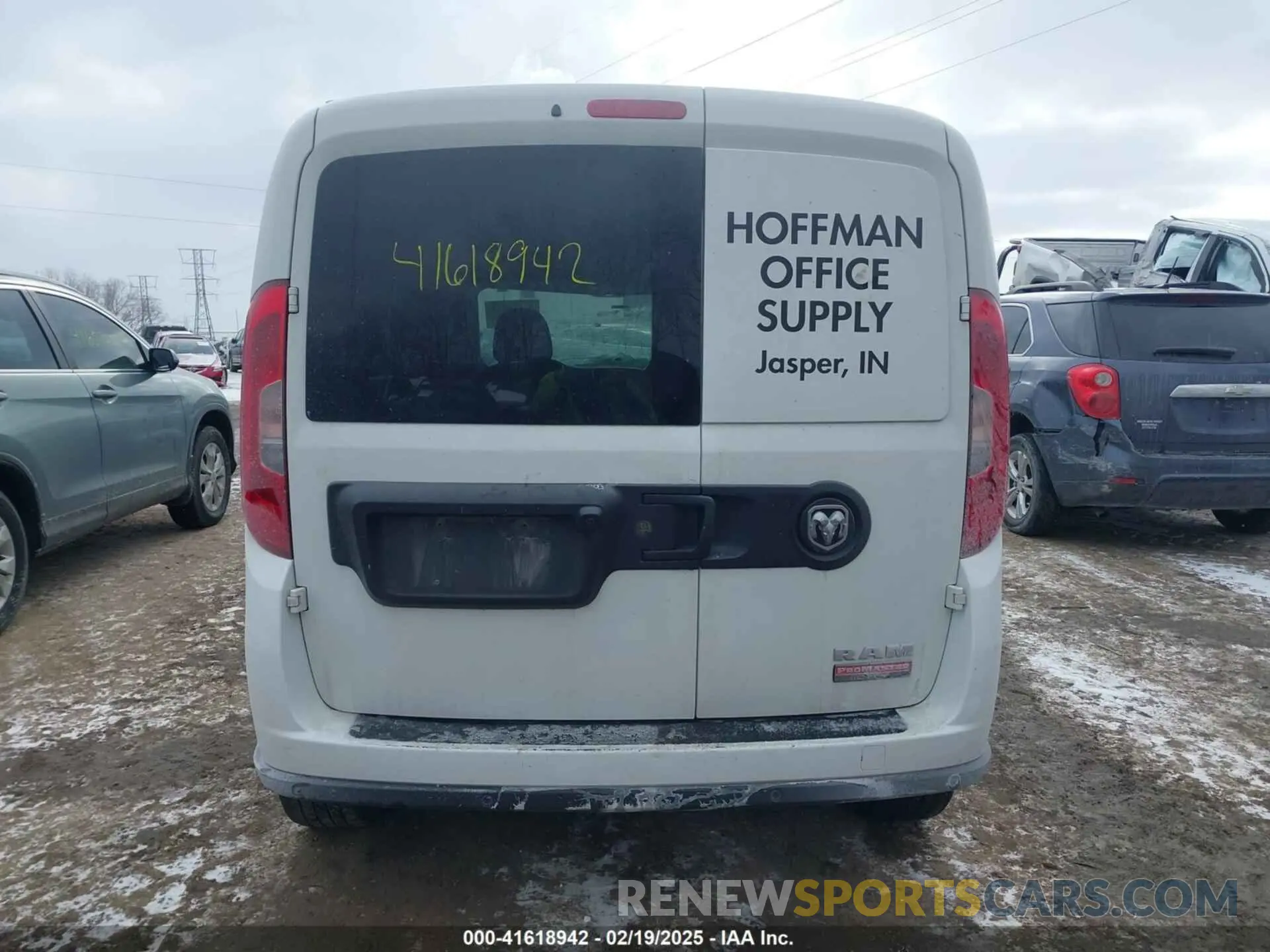 16 fotografías del automóvil dañado ZFBHRFAB2N6X58389 RAM PROMASTER CITY 2022