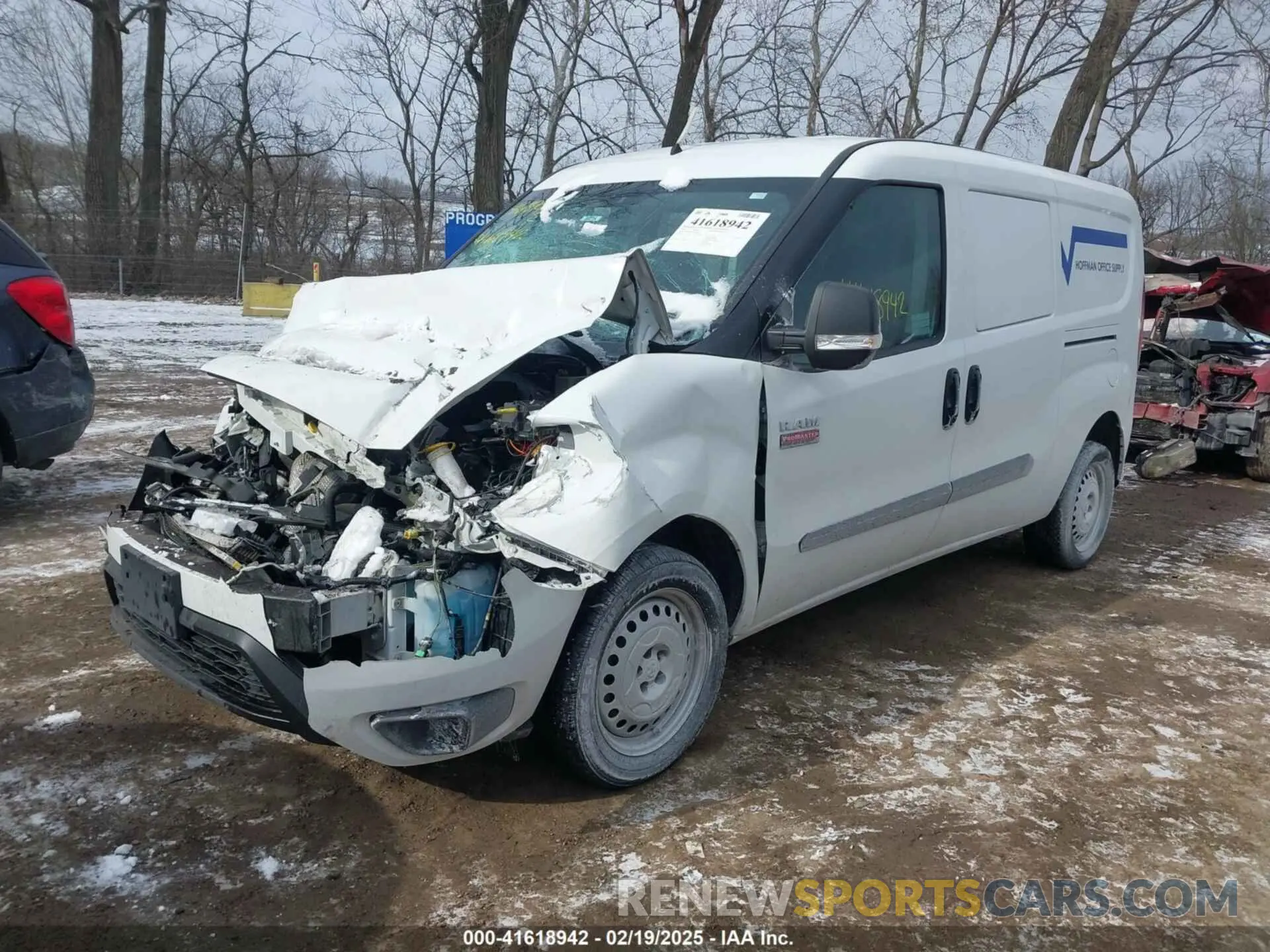 2 fotografías del automóvil dañado ZFBHRFAB2N6X58389 RAM PROMASTER CITY 2022