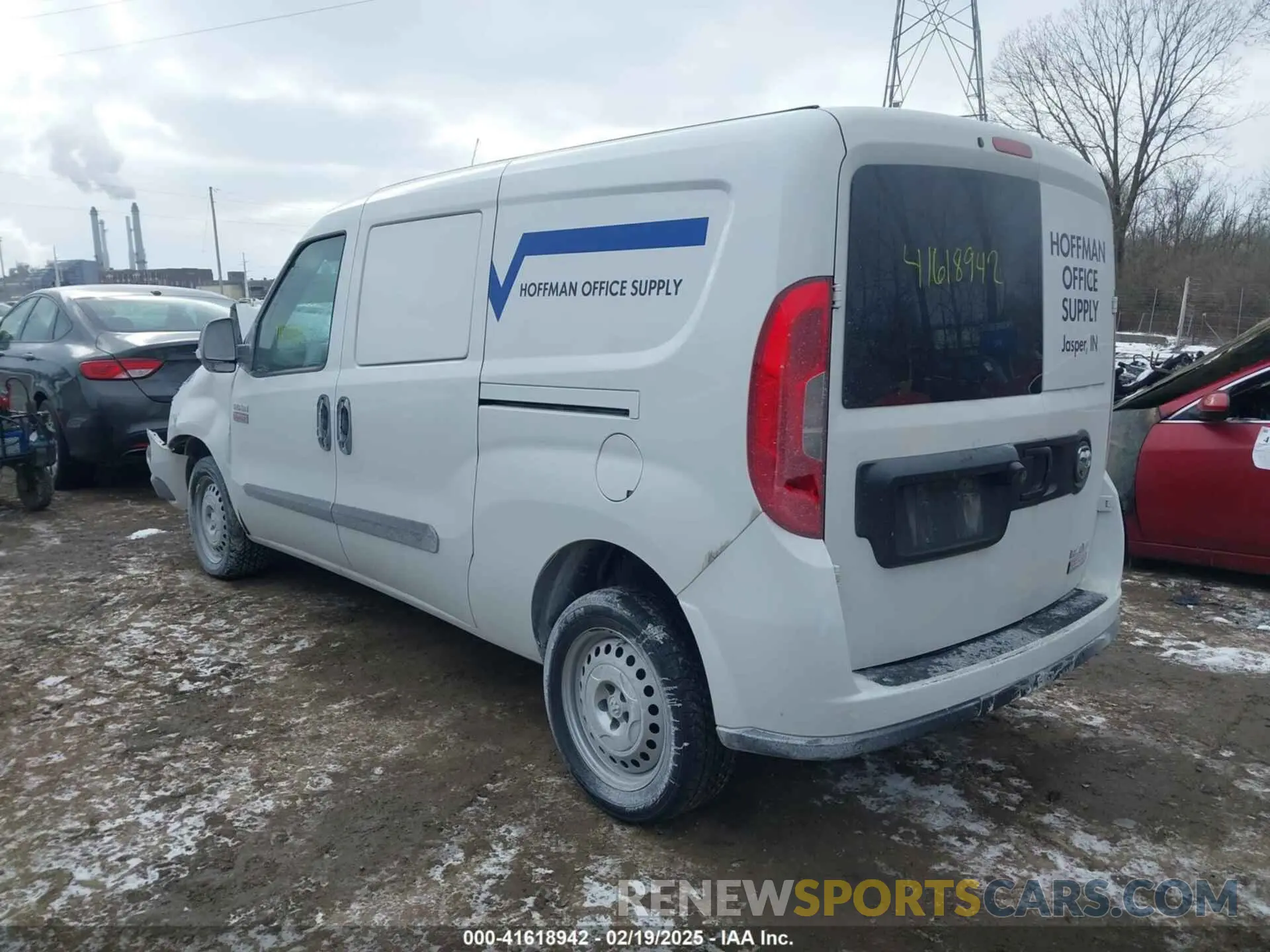 3 fotografías del automóvil dañado ZFBHRFAB2N6X58389 RAM PROMASTER CITY 2022