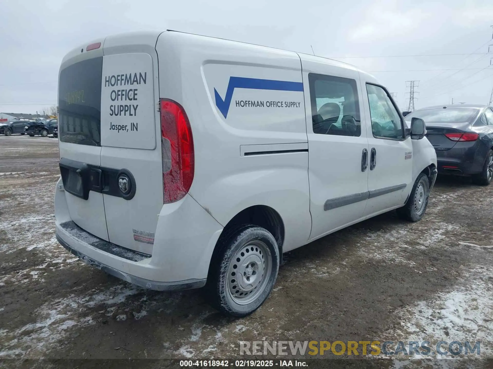 4 fotografías del automóvil dañado ZFBHRFAB2N6X58389 RAM PROMASTER CITY 2022