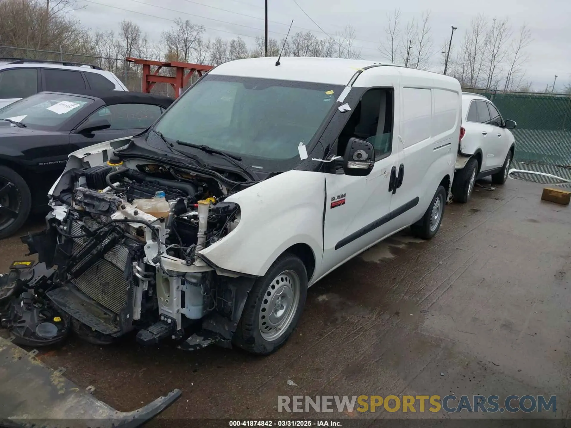 2 fotografías del automóvil dañado ZFBHRFAB2N6Y57410 RAM PROMASTER CITY 2022