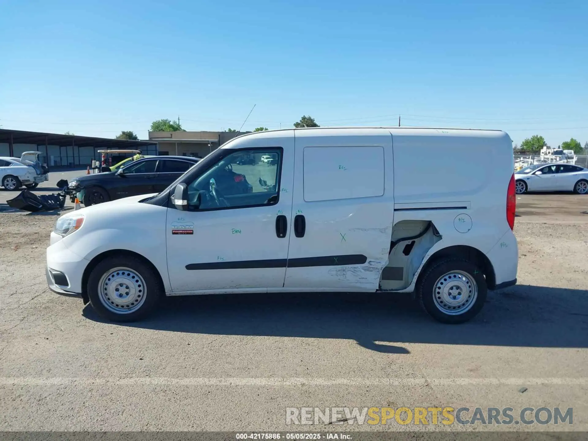 14 fotografías del automóvil dañado ZFBHRFAB3N6W35491 RAM PROMASTER CITY 2022